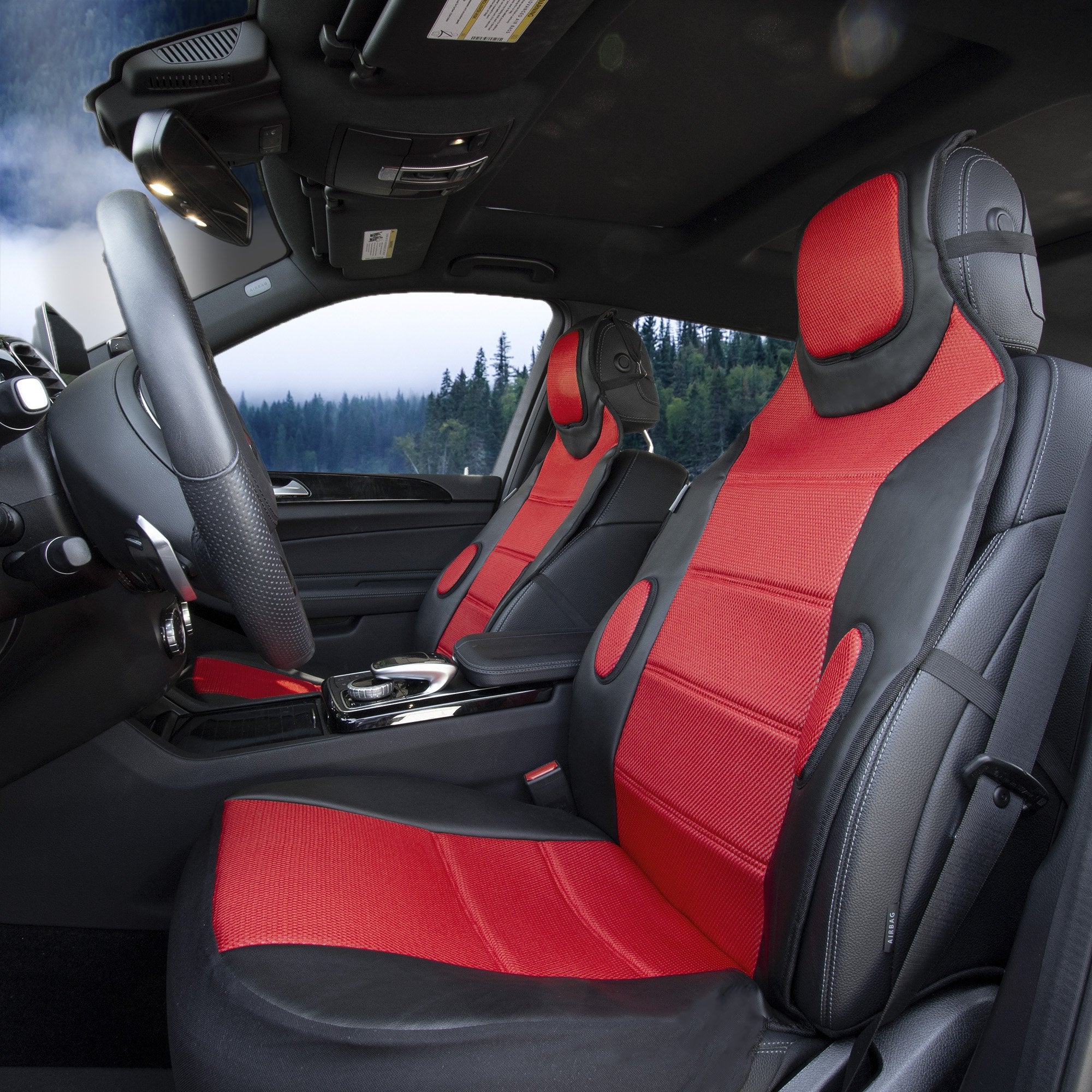 Fh Group Car Seat Cover Cushion - 2 Pack Seat Covers For Cars Trucks Suv,Faux Leather Car Seat Cushions, Waterproof Car Seat Cov