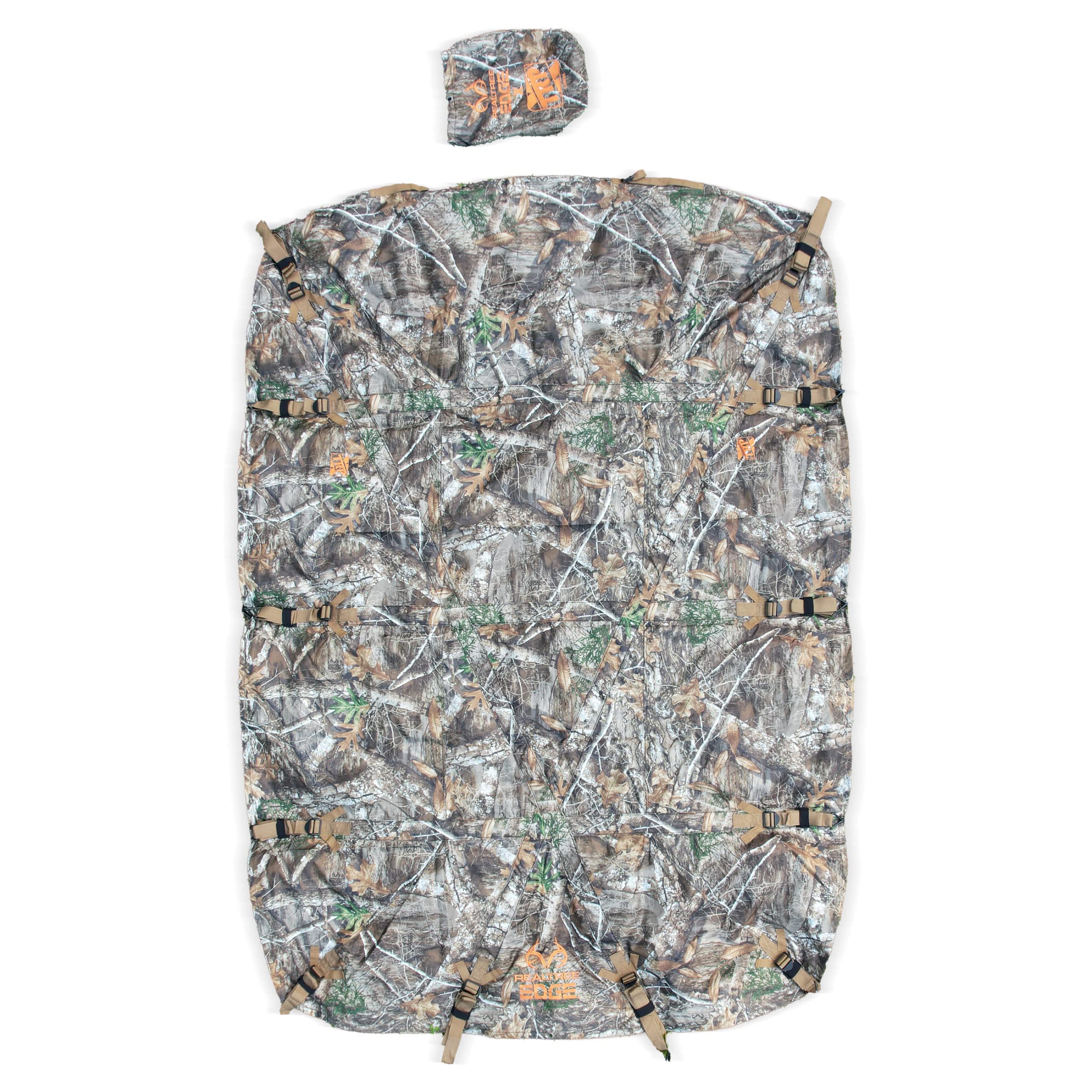 TarpX X-Cover Camouflage Truck Bed Cover - Large PVC Tarp for Trucks & Trailers up to 8' - Realtree Edge