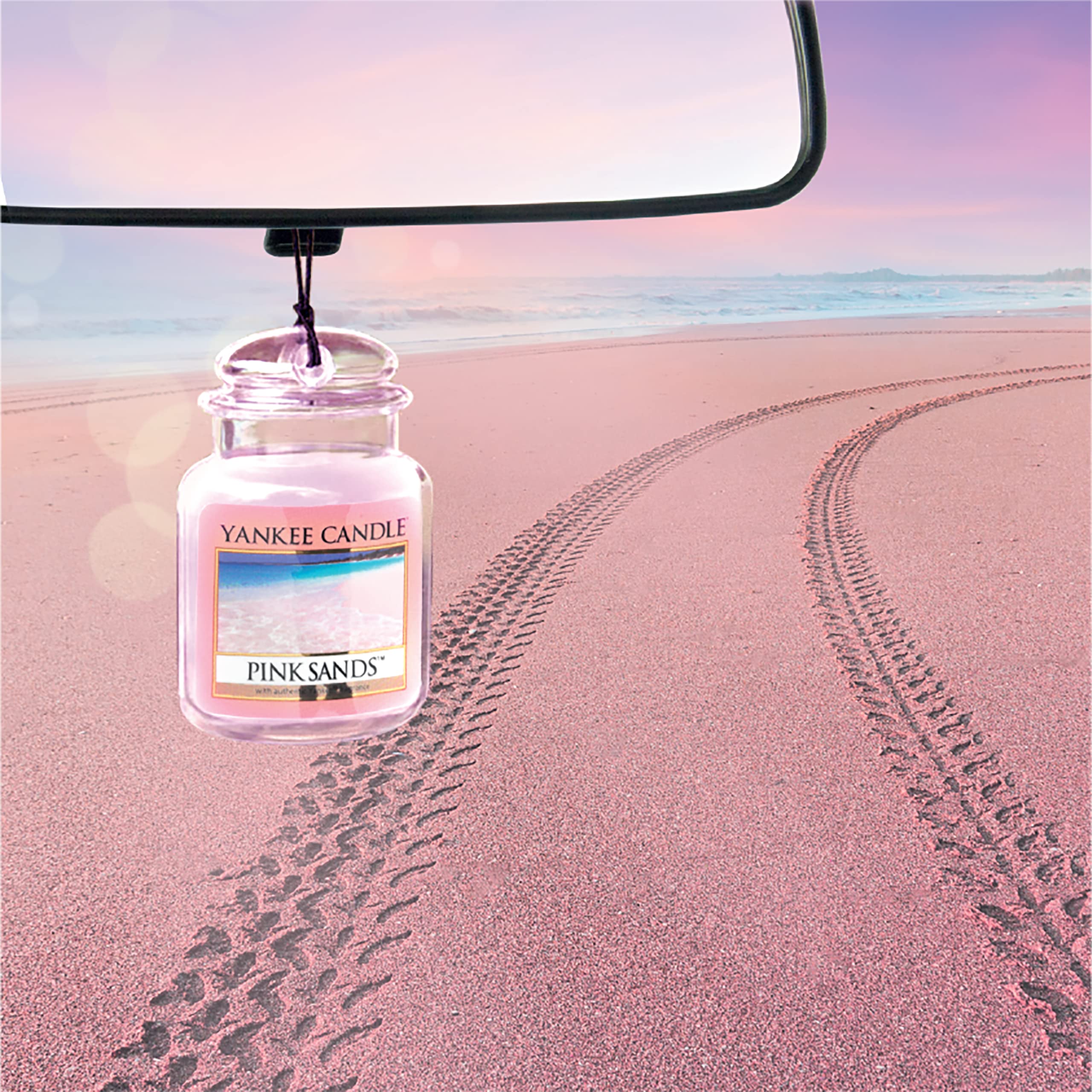 Yankee Candle Car Jar Ultimate Air Freshener, Pink Sands