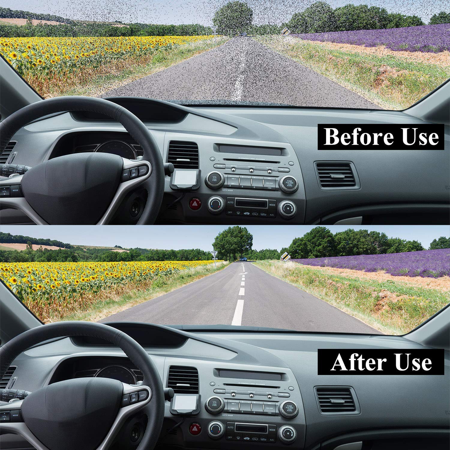 Boao Car Windshield Glass Cleaning Tablets - 100 Effervescent Washer Tablets for Auto & Home Use