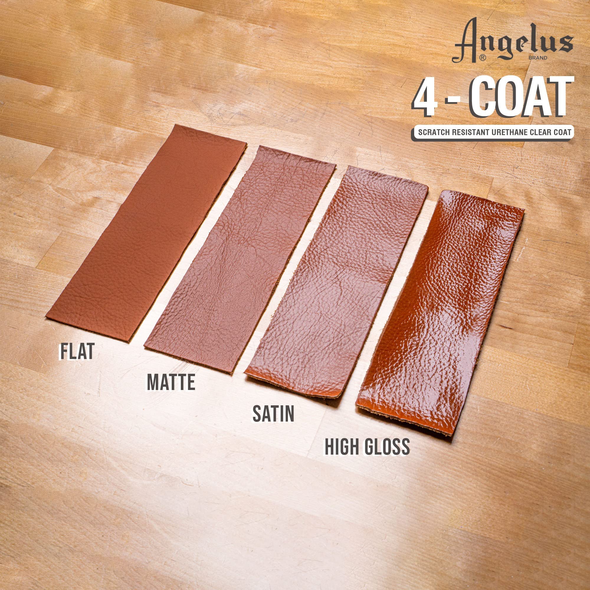 Angelus 4-Coat Finisher, Matte, 1 Fl Oz, White - Ideal for Leather and Craft Projects