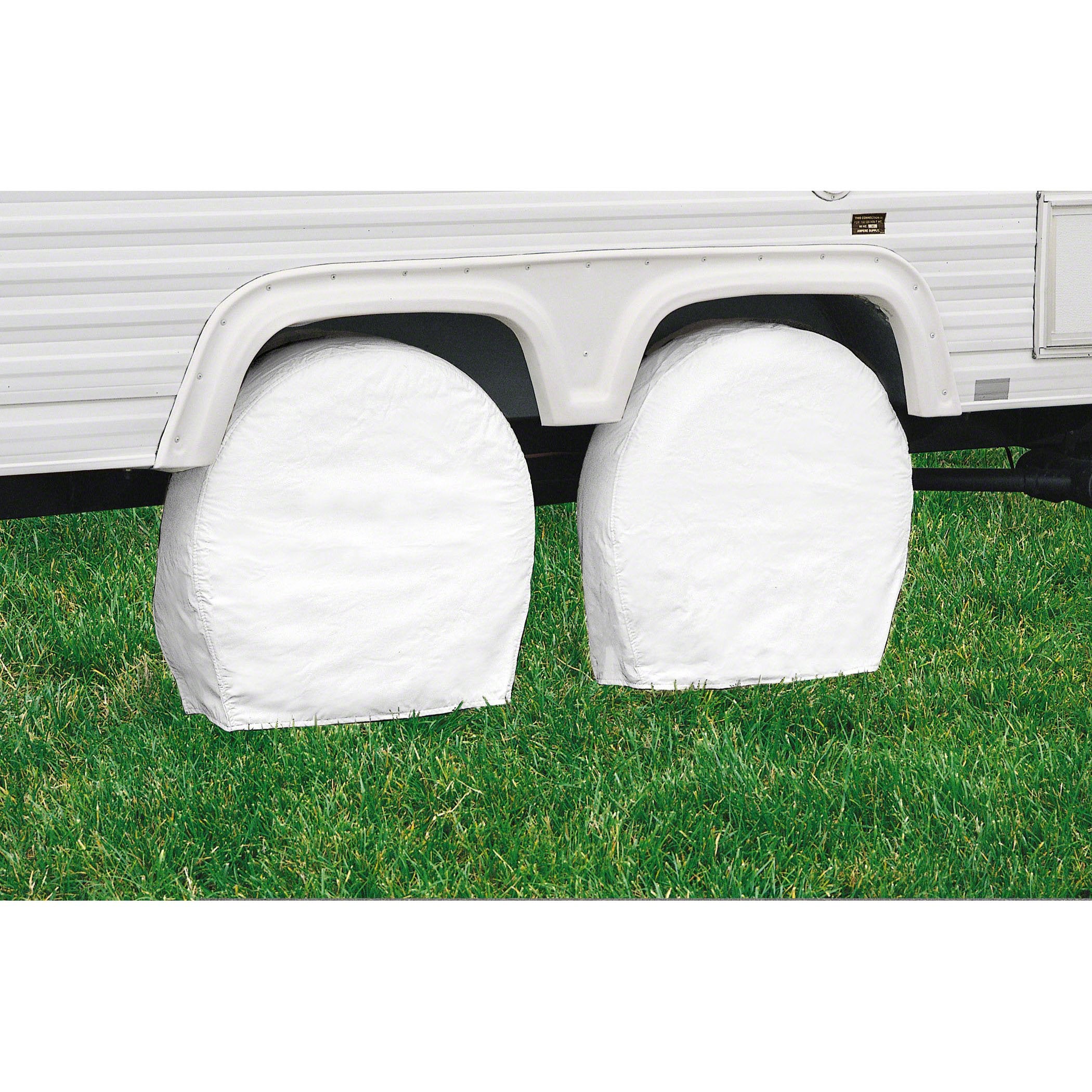 Classic Accessories Over Drive Rv Wheel Covers, Wheels 33'' - 36'' Diameter, 9'' Tire Width, Snow White