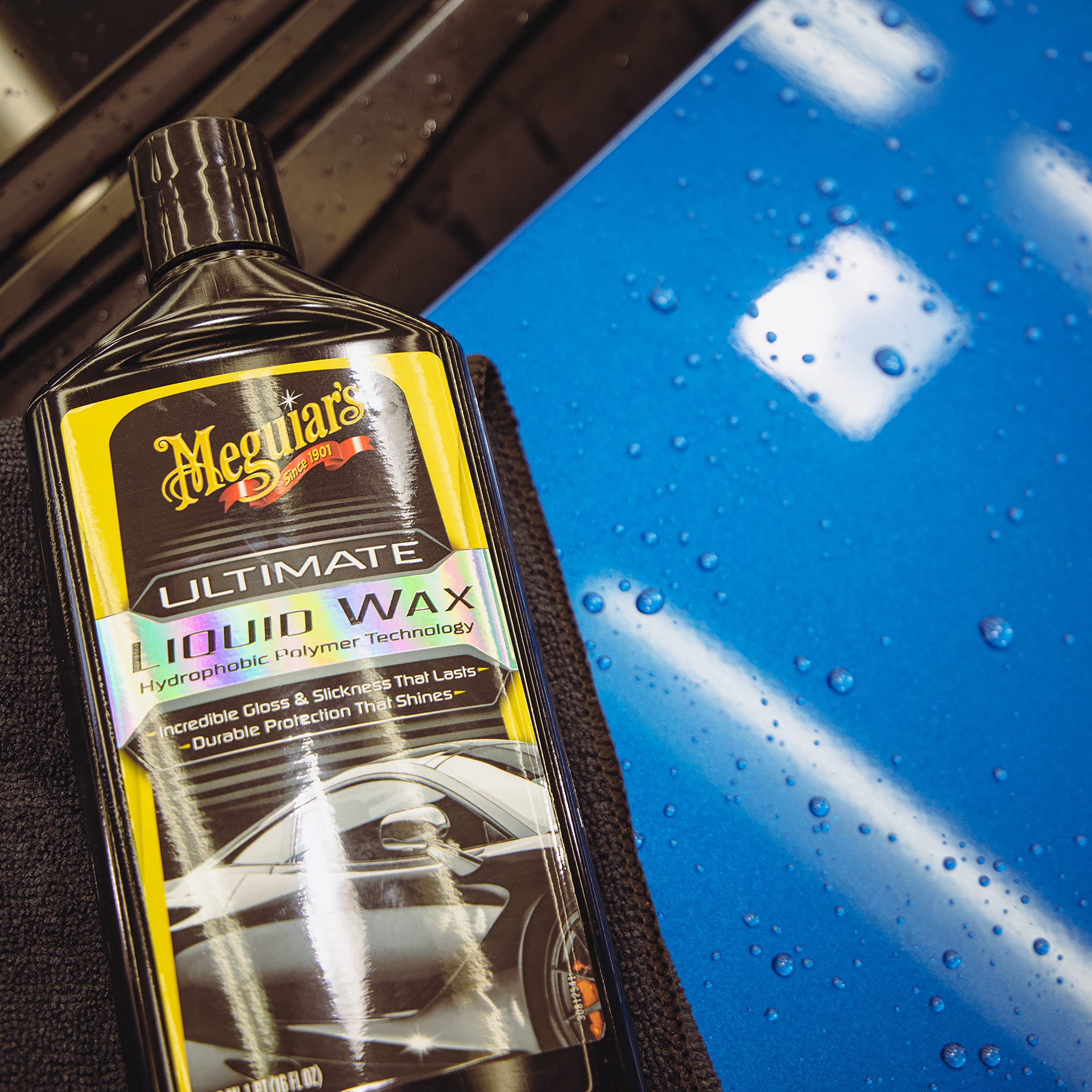 Meguiar's Ultimate Liquid Wax 473ml - G210516EU, Incredible Gloss & Slickness, 16 Fl Oz