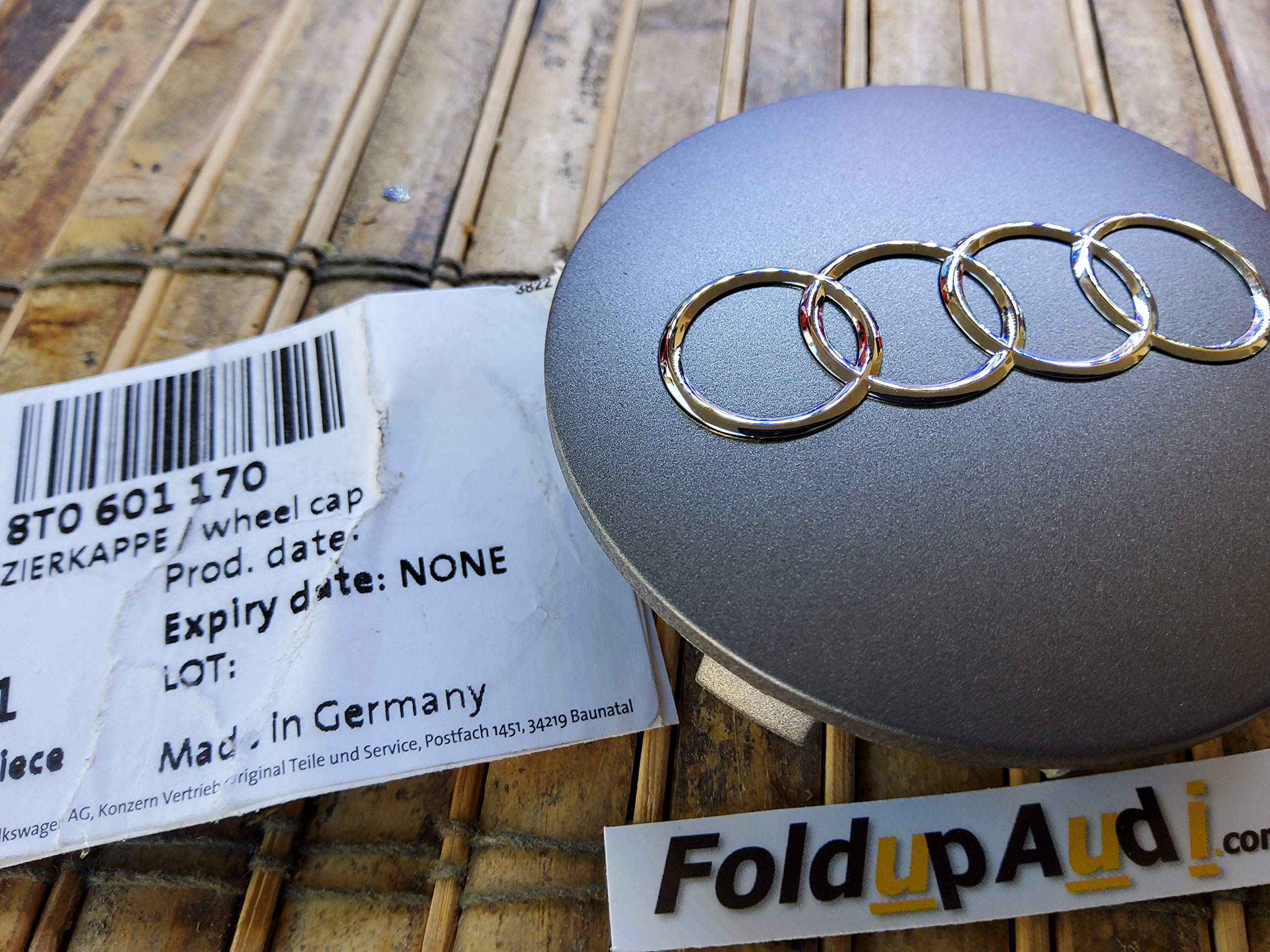 OEM AUDI A8 A6 A4 QUATTRO A3 S8 S6 RS4 Q7 2006-2009 2-5/16'' WHEEL CENTER CAP HUBCAP 8T0-601-170 Hol # 58811