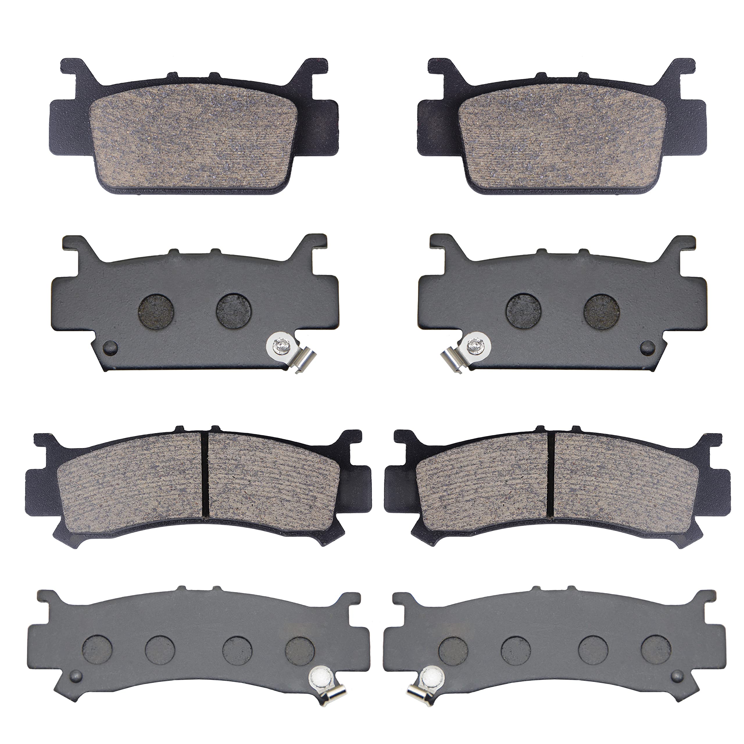 Front & Rear Brake Pads For Honda Pioneer 1000 1000-5 2016-2023/Honda Talon 1000 1000R 1000X 2019-2022 Ceramic Replaces 06451-Hl
