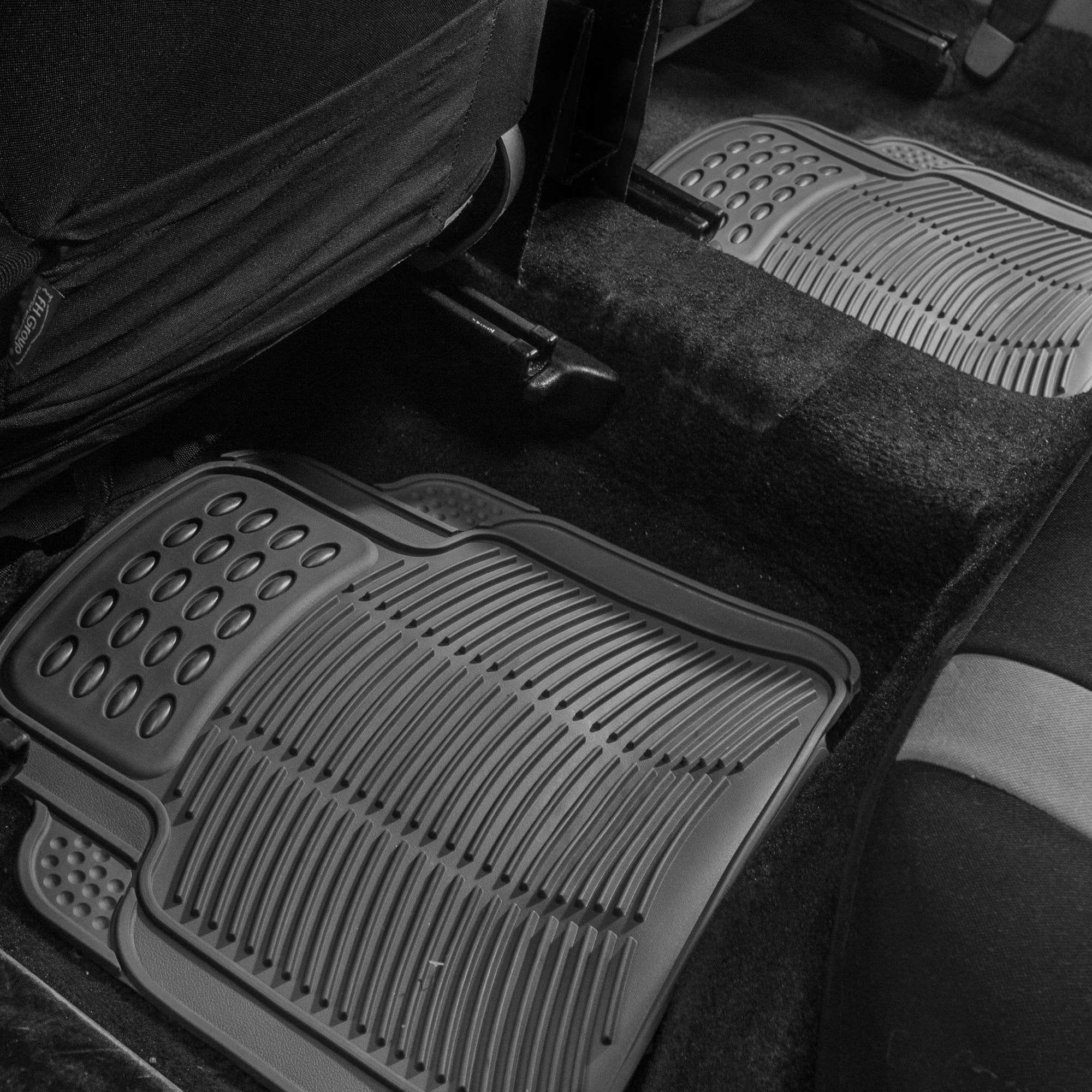 Fh Group Automotive Floor Mats Universal Fit Heavy Duty Rubber For All Weather Protection Fits Most Cars, Suvs, And Trucks, 4 Pi