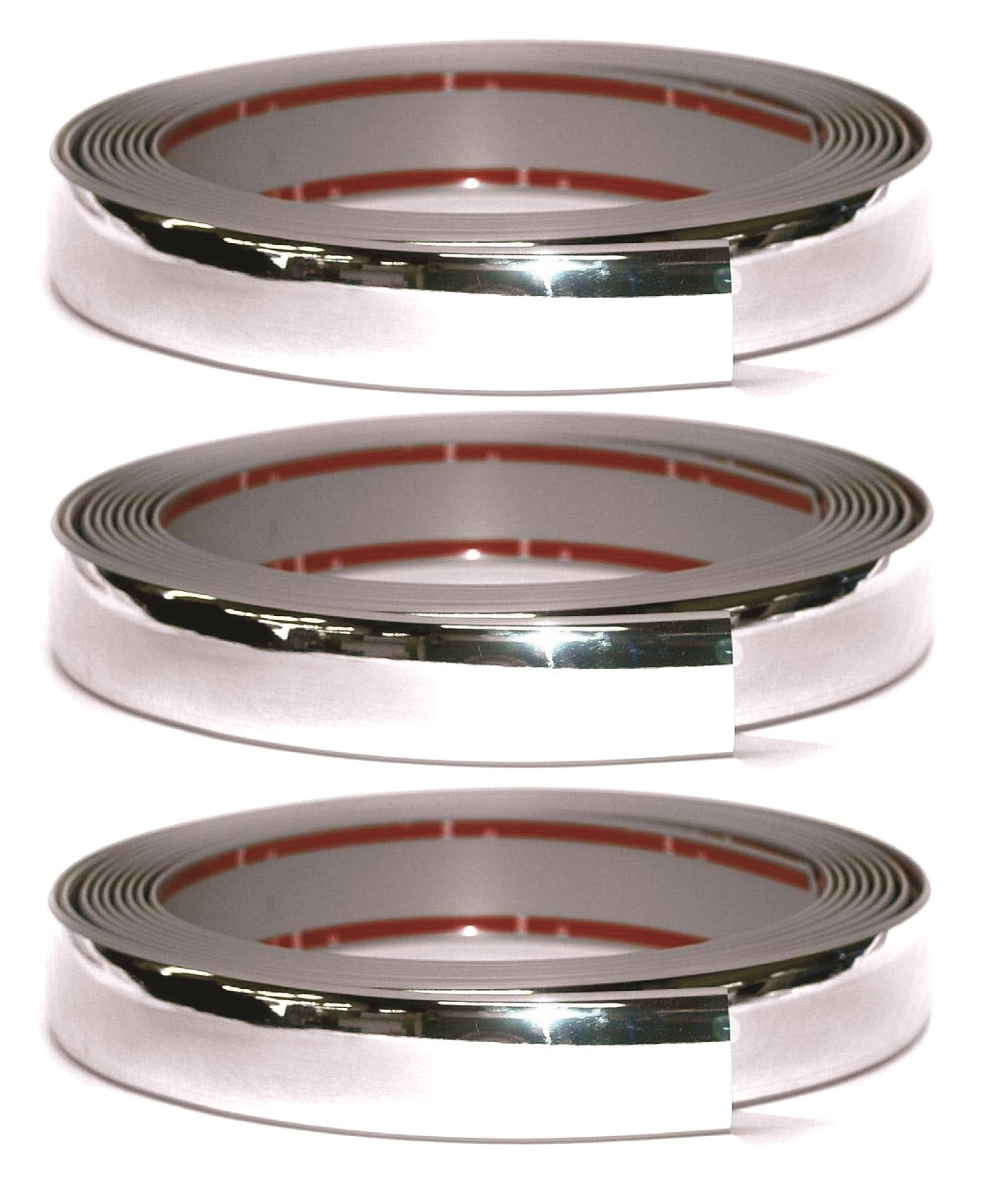 OtoLiman Chrome Sticky Car Door Edge Scratch Guard Trim Molding Protector Cover Full Size 5m 16feet U Shape Air Vent Edge Decora