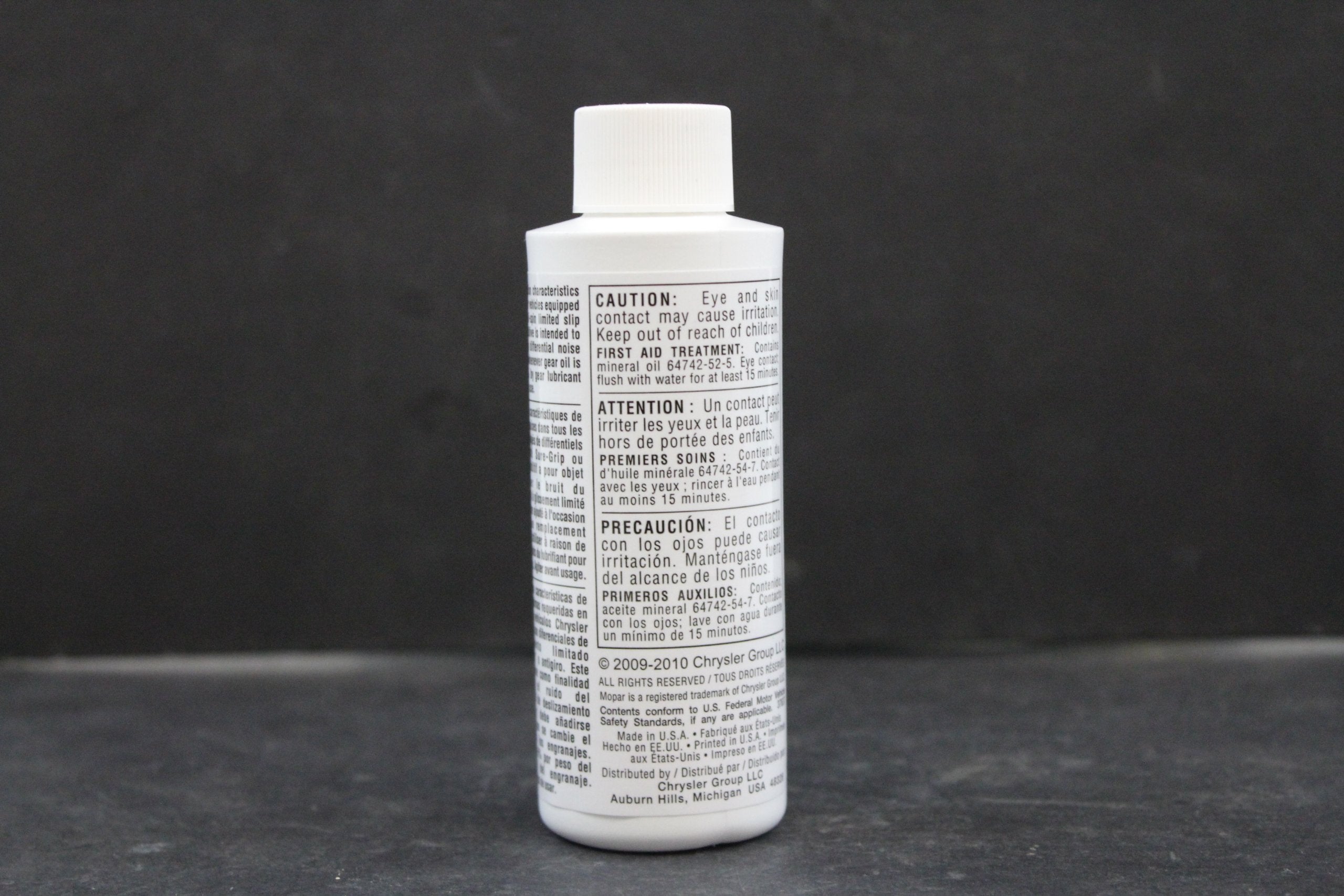 Chrysler Genuine Mopar Limited Slip Additive 4 oz Synthetic Fluid 4318060AB White