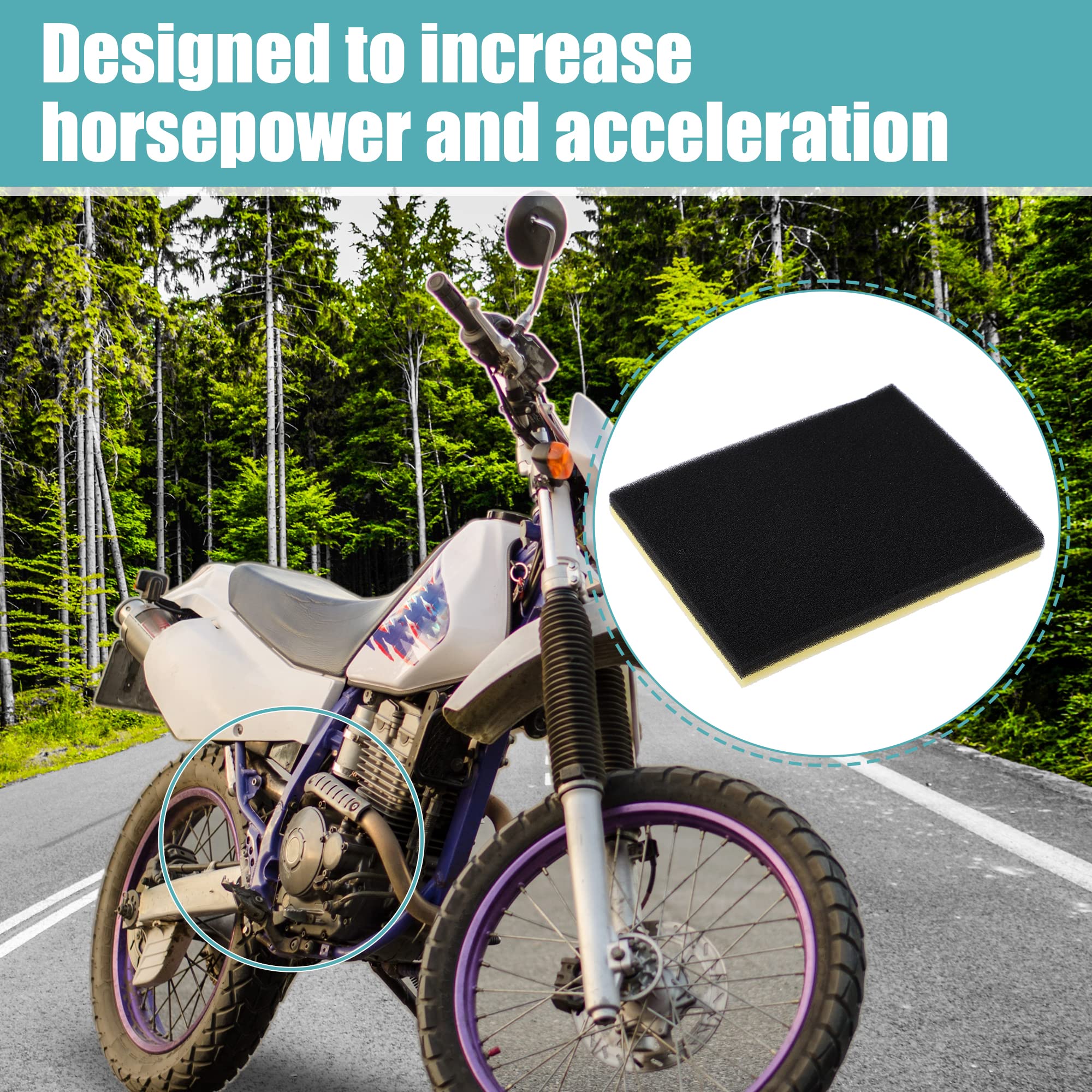 X Autohaux Air Filter Element For Yamaha Serow- Xt225 1992-2000 Air Fliter For Yamaha Xt225 Off-Road Tt225 1Kh-14451-00-00