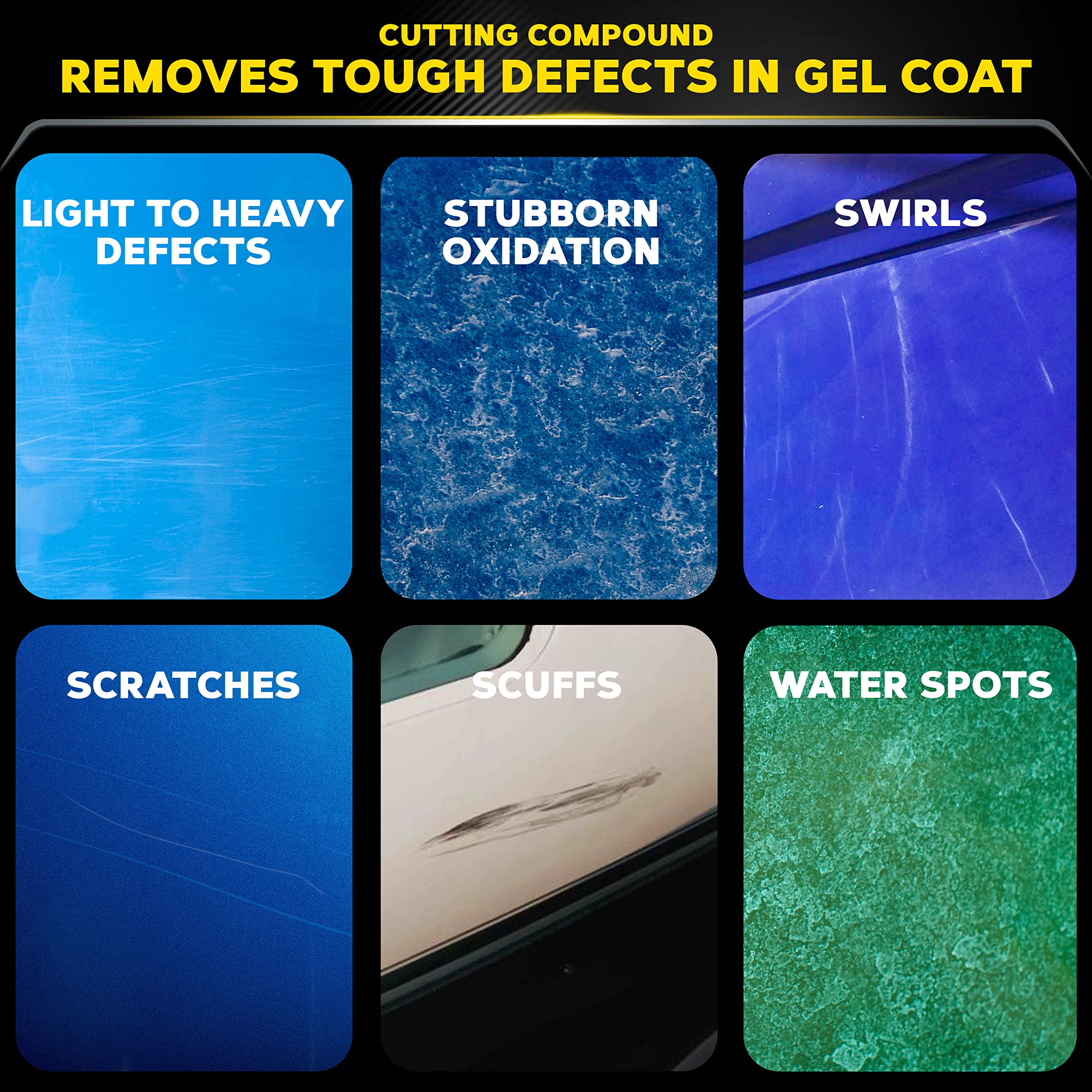 Meguiar's Marine/RV One Step Compound, 32 Oz, Removes Oxidation & Stains, Restores Fiberglass Gel Coat
