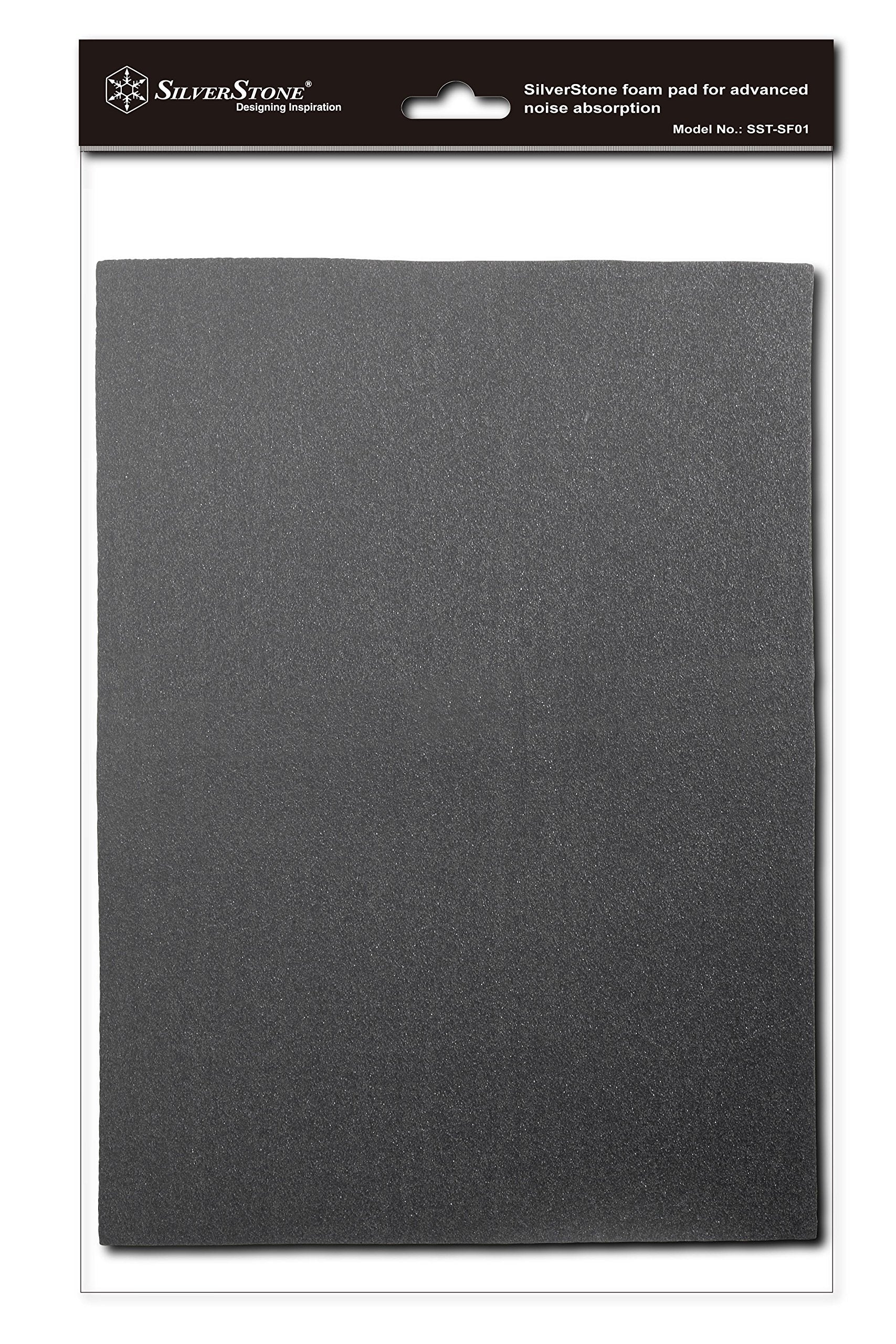 Silent Foam, Sound Dampening Acoustic Foam Material, Black, 21X15 inches, 4mm thick, 2 pcs