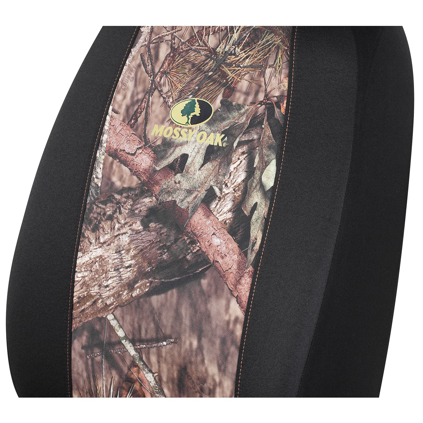 Mossy Oak Low Back Camo Seat Covers - Waterproof Oxford & Cotton, Airbag Compatible, Universal Fit for Bucket Seats