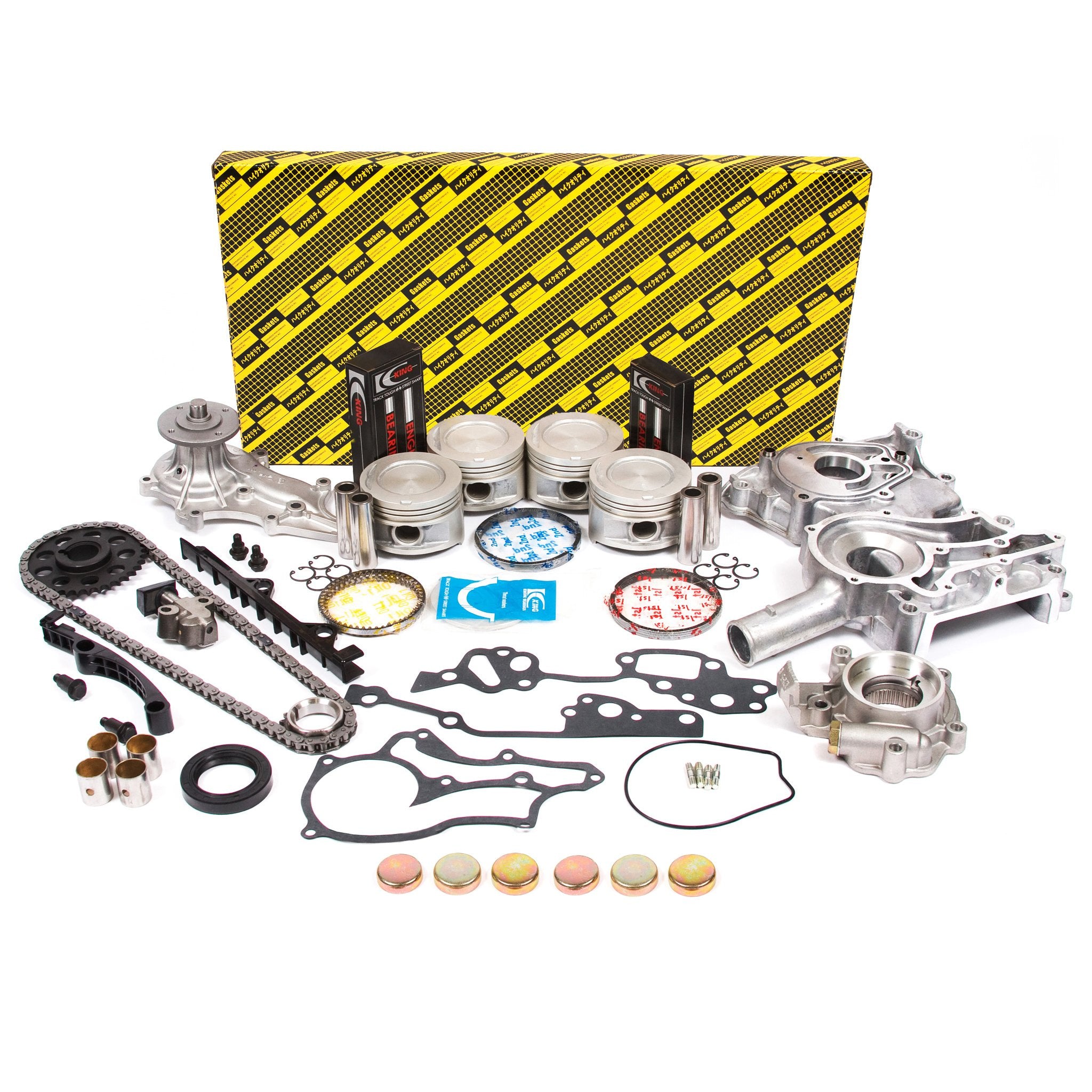 Evergreen Ok2000/2/2/2 Fits 85-95 Toyota 2.4L Sohc 8V 22R 22Re 22Rec Master Overhaul Enigne Rebuild Kit