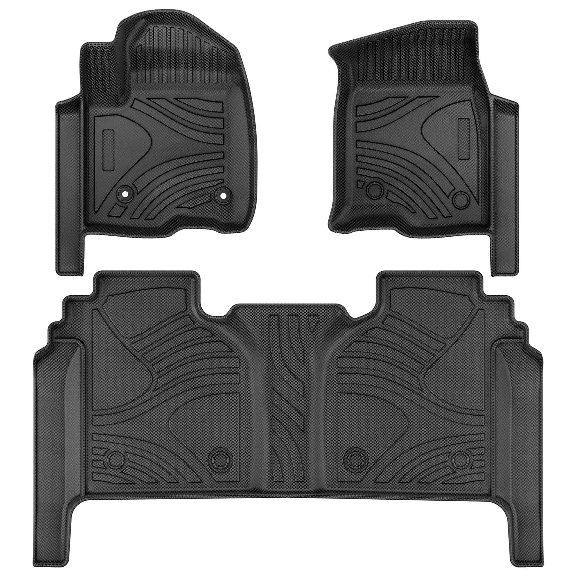 AUTOSAVER88 Floor Mats Fit for 2019-2026 Chevy Silverado 1500/GMC Sierra 1500, Car Mats Fit for 2020-2026 Silverado/Sierra 2500H