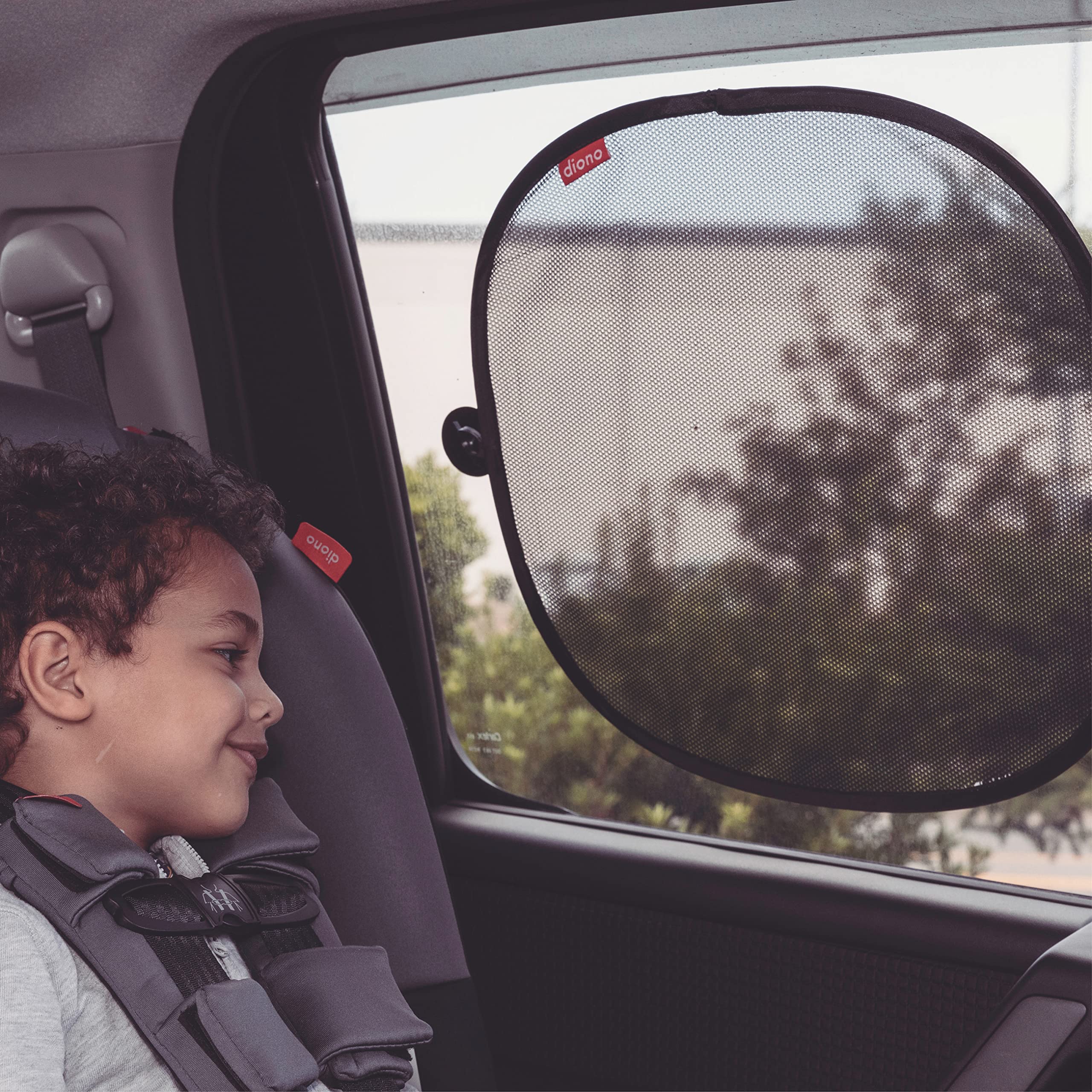 Diono Sun Stoppers Car Window Shades 2 Pack, Car Sun Shade For Side Window With Suction Cups, Blocks Sun Glare Uv Rays Perfect F