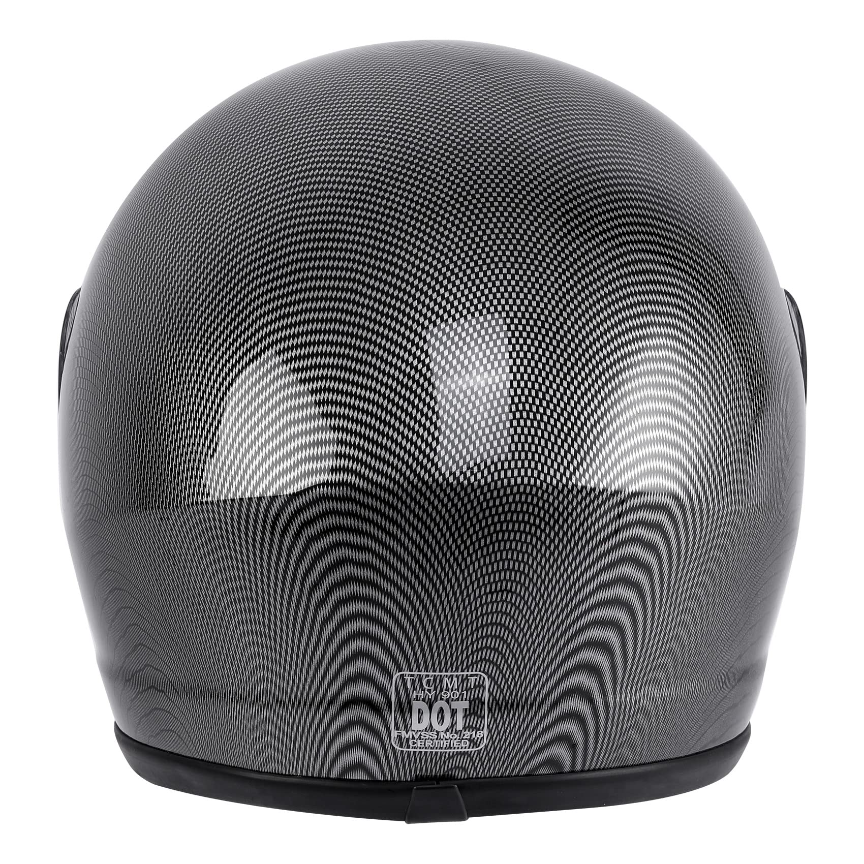 TCMT Gloss Black Full Face ATV/Dirt Bike Helmet - Medium, Polycarbonate, Flip-up Design with Open Face Sun Shield