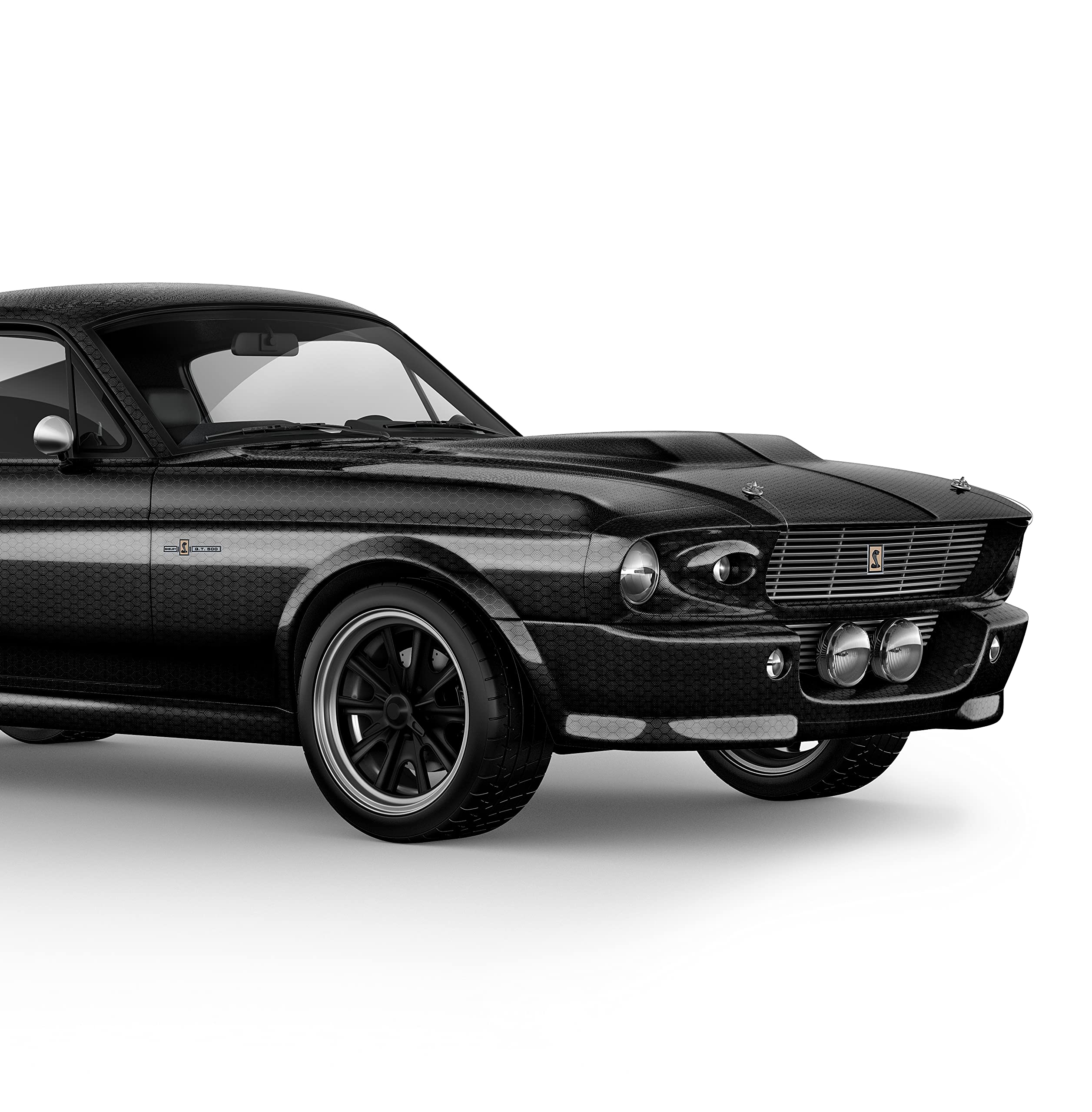 V2 Hex Carbon Black Vinyl Car Wrap (3Ft X 5Ft)