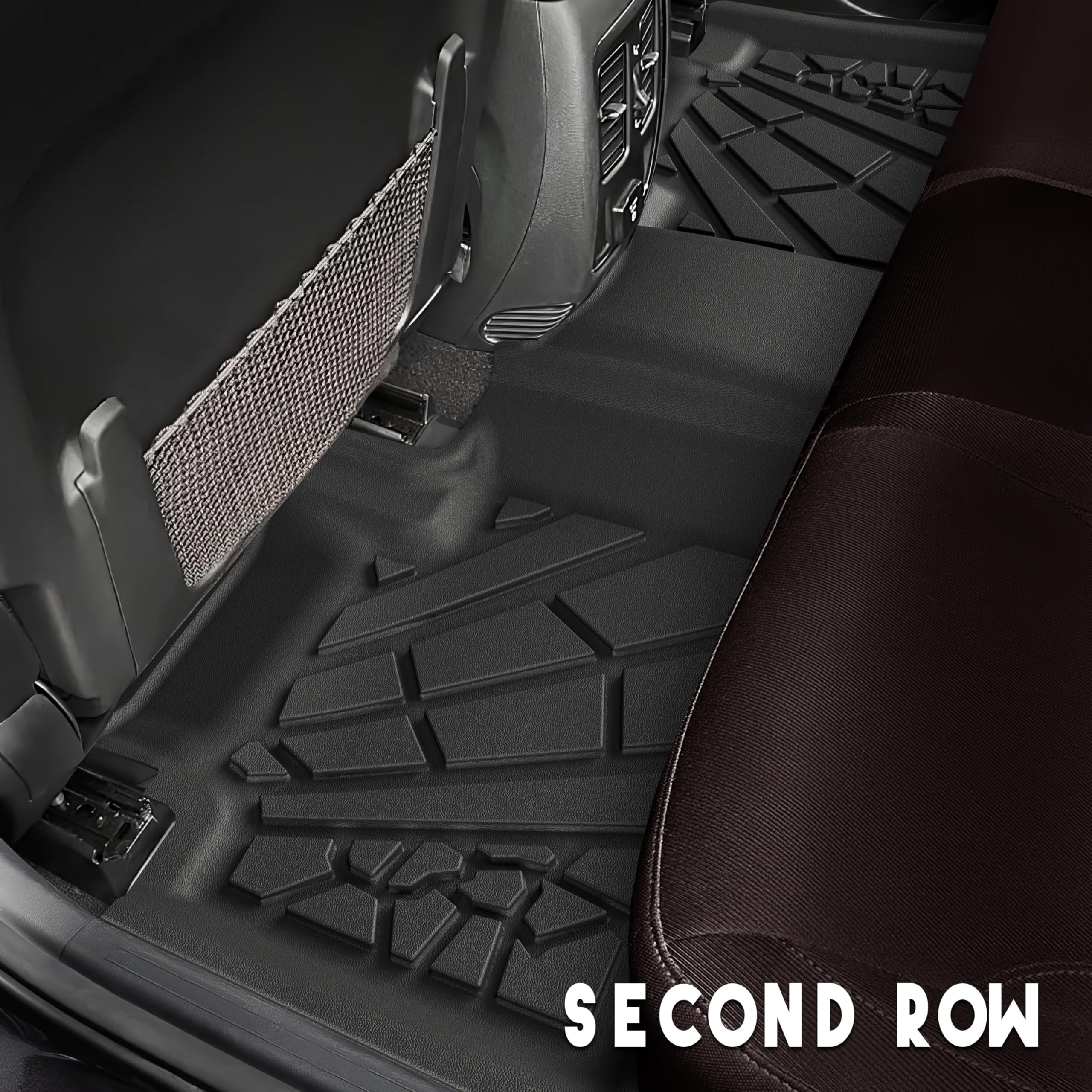 KARPAL Floor Mats & Cargo Liner for 2016-2021 Jeep Grand Cherokee, TPE Rubber, Black, 5-Seater, Model FM-JP1623GC-21-