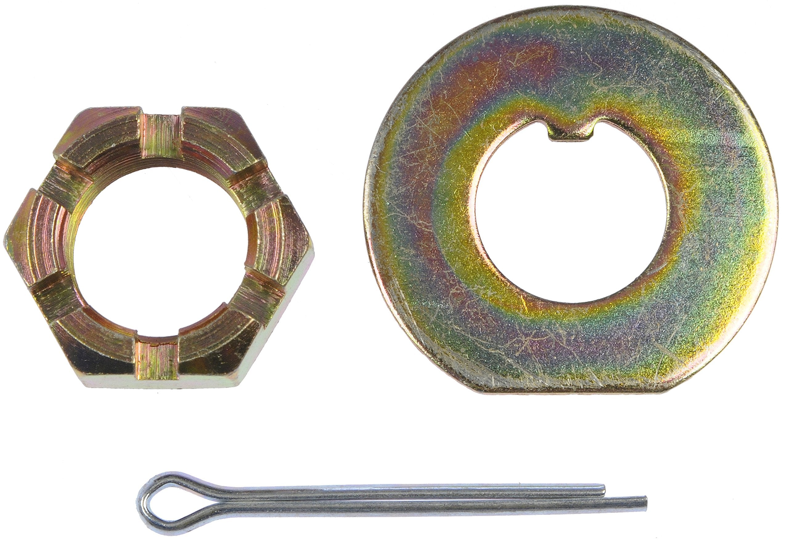 Dorman Front Spindle Nut Kit - Steel, Black, Model 05193, Onesize, Compatible with Select Models