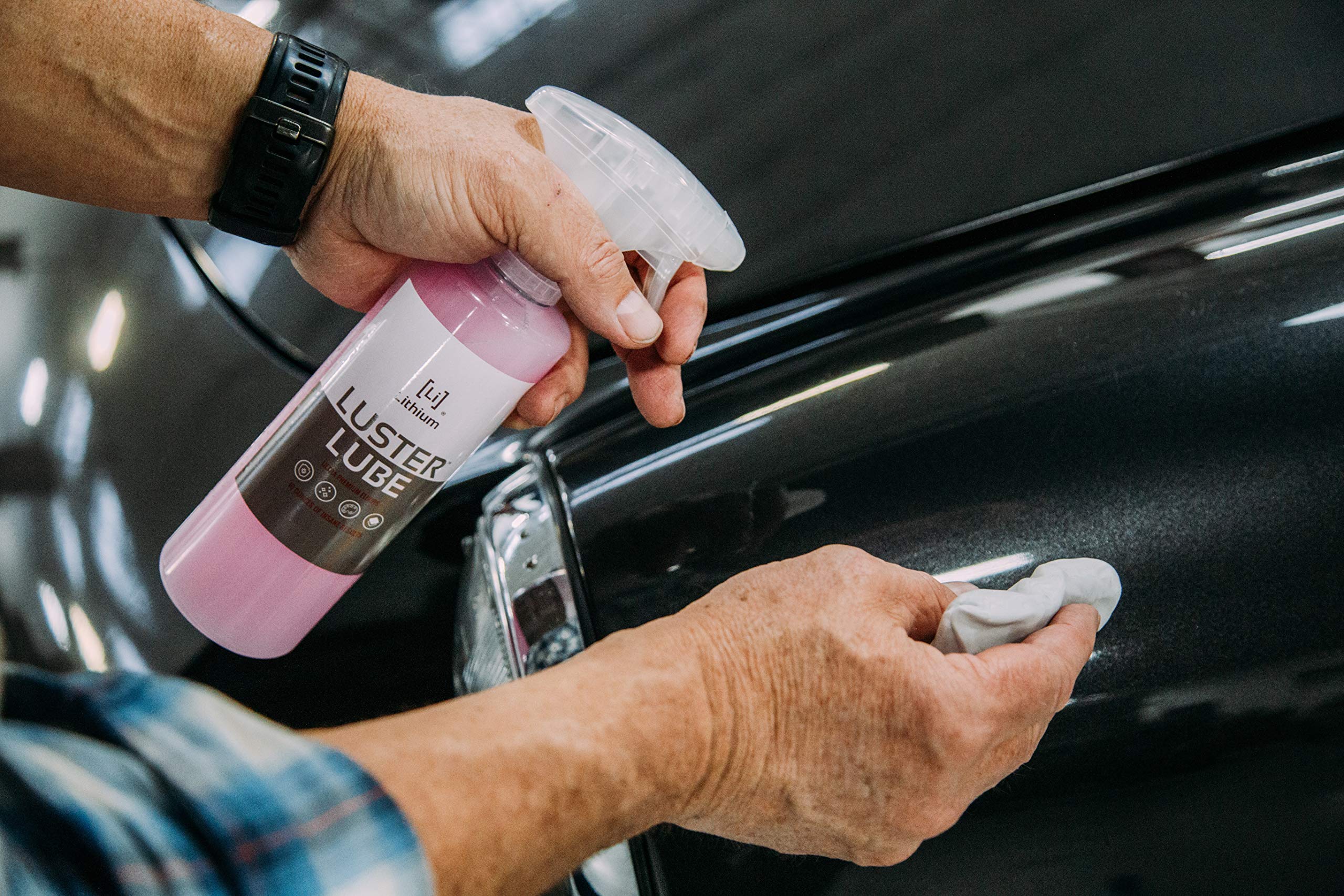 Fore Clay And Luster Lube - Clay Bar Kit, Auto Detailing Clay Bar For Cars, Trucks, Boats, Glass And Plastic. Includes Luster Lube Hydrophobic Lubricant.