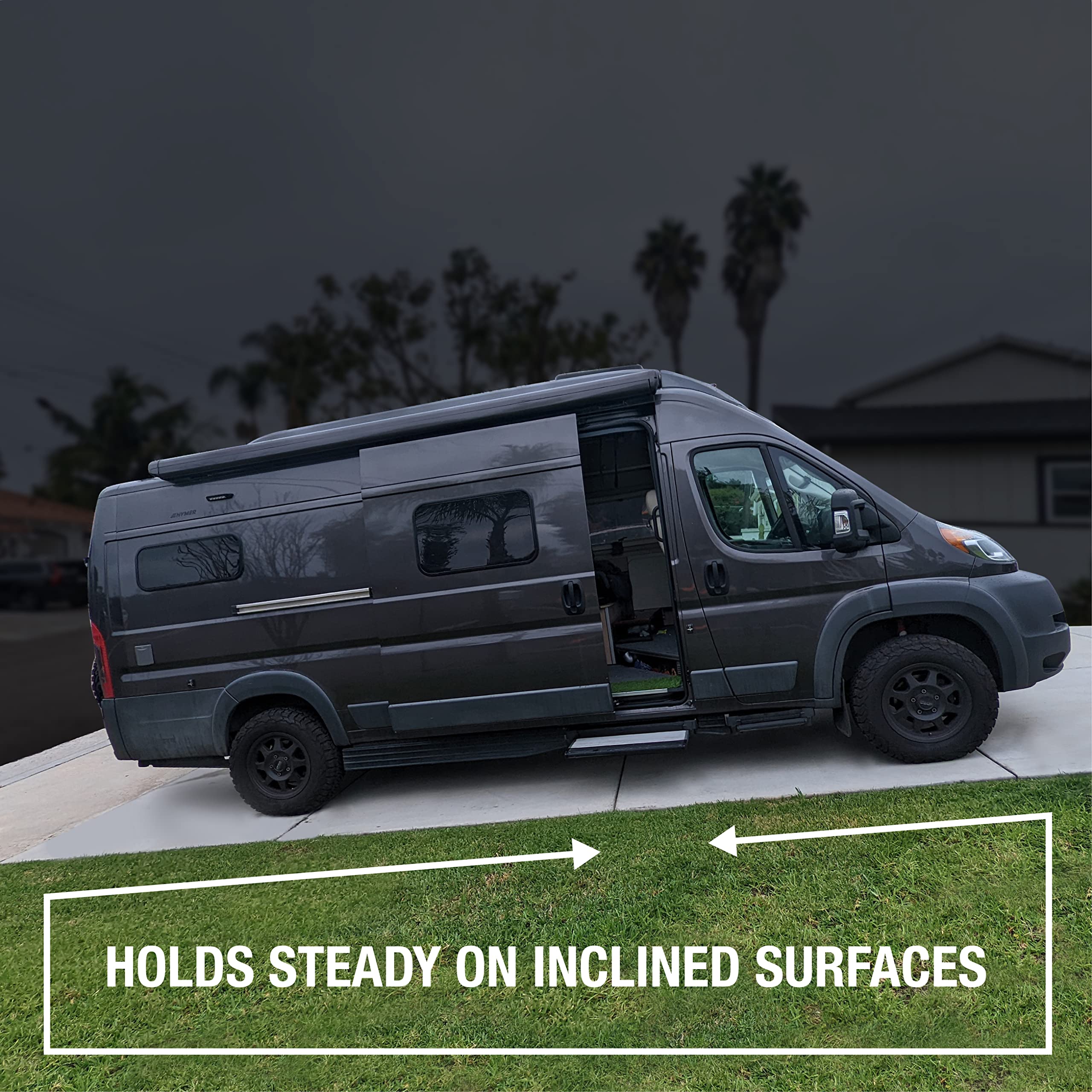 OpenGlass Van Mods Sliding Door Stopper - Universal Fit for Sprinter, Promaster, Transit - High-Grade Aluminum - Easy DIY Install