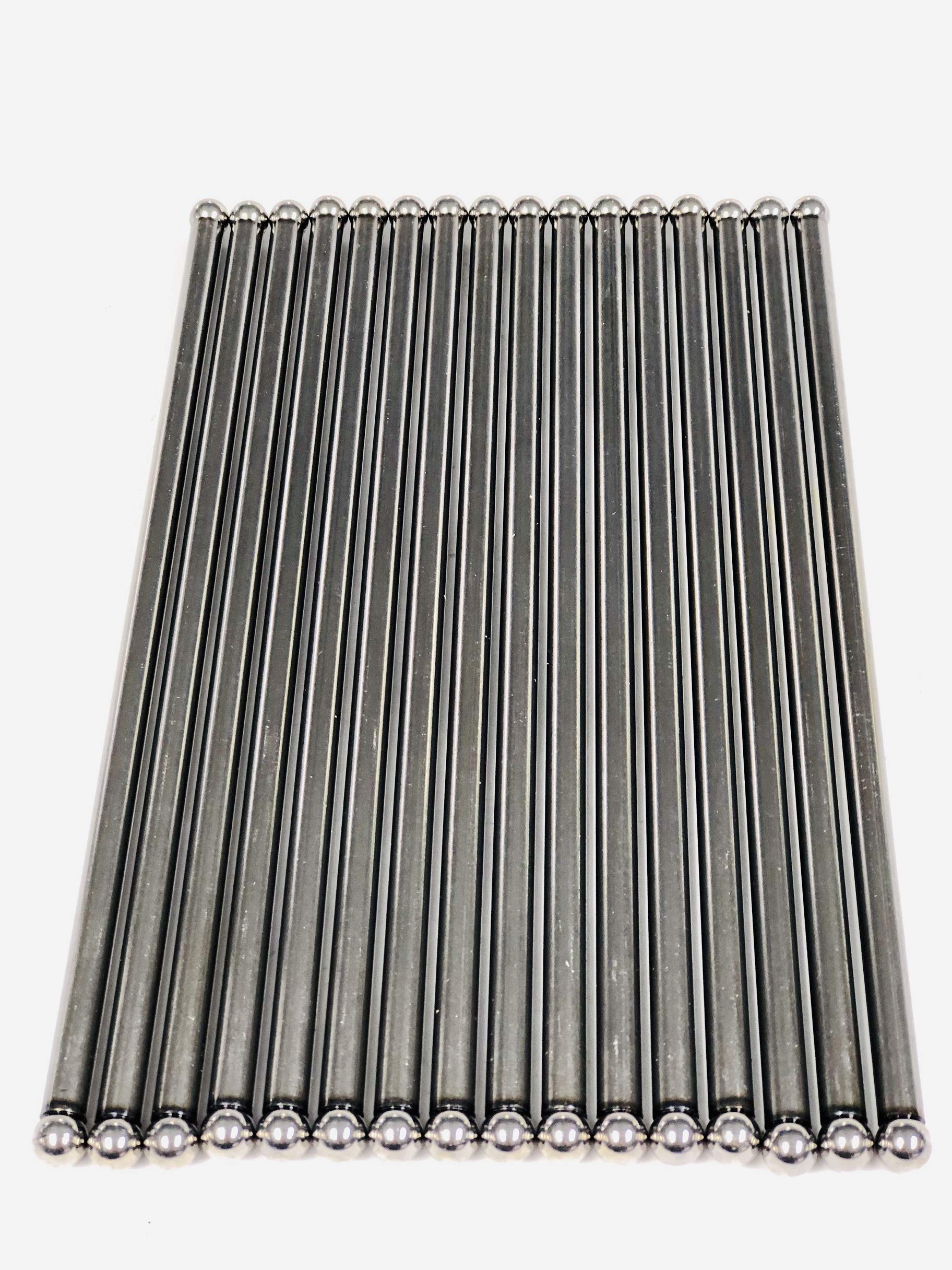 Elgin Industries 5/16'' Push Rods Set Of 16 Compatible With Ford 390 360 352 427 428 330 332 361 389 Fe Series. Ball To Ball End