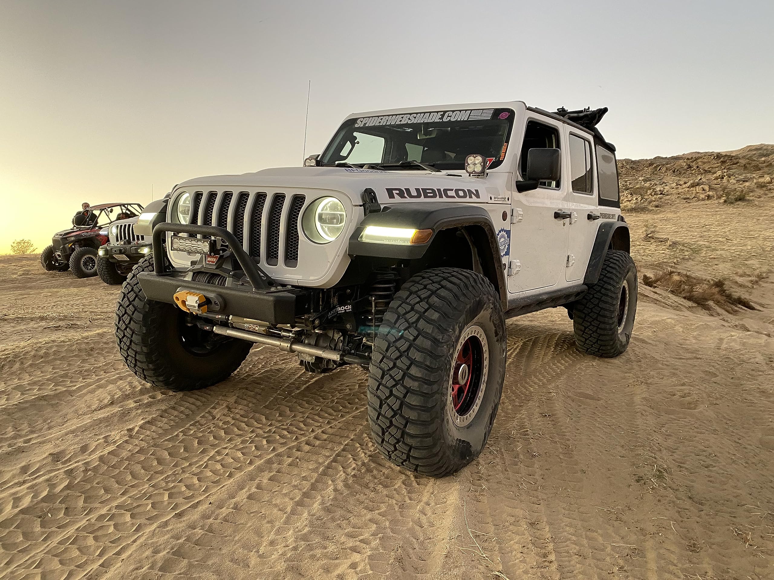 Spiderwebshade Mesh 2 Piece Front And Rear Sun Shade Top Compatible With Jeep Wrangler Jl 4 Door 2018 Until Current All Trims Ma