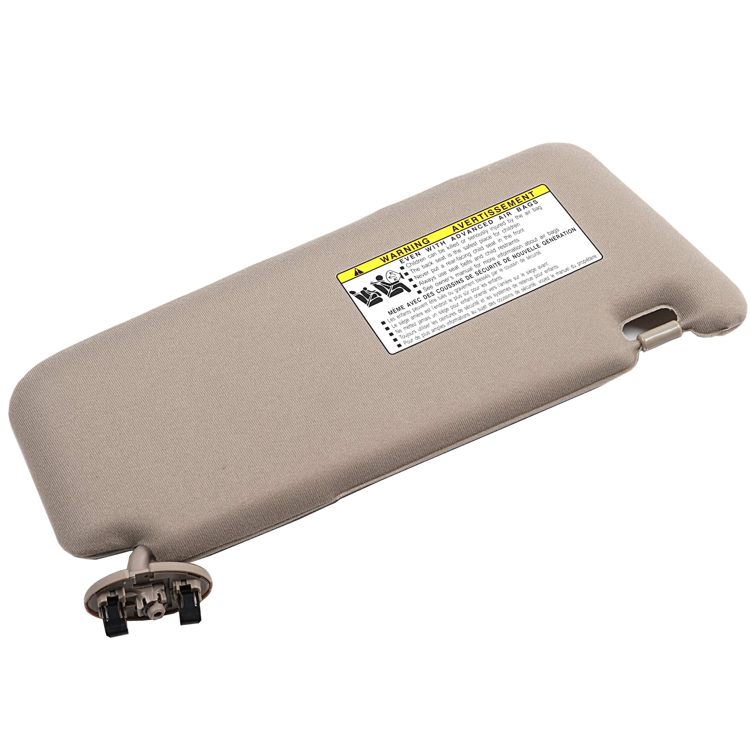 Ezzy Auto Beige Left Driver Side Sun Visor Fit For Toyota Camry Without Sunroof 2007 2008 2009 2010 2011