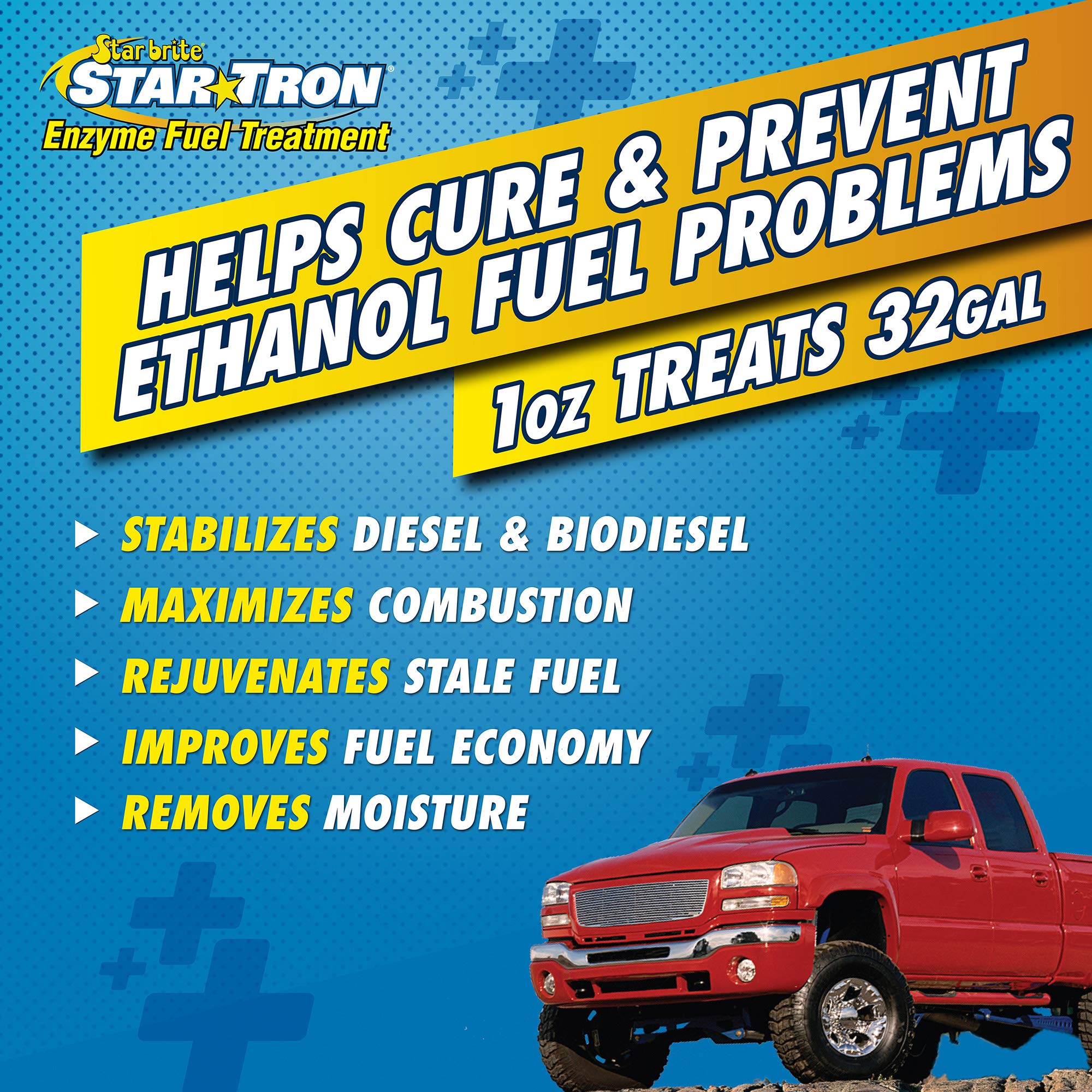 STAR BRITE Star Tron Enzyme Fuel Treatment - Super Concentrated Diesel Formula - 1 oz. Treats 32 Gallons - 16 OZ (093116SS)