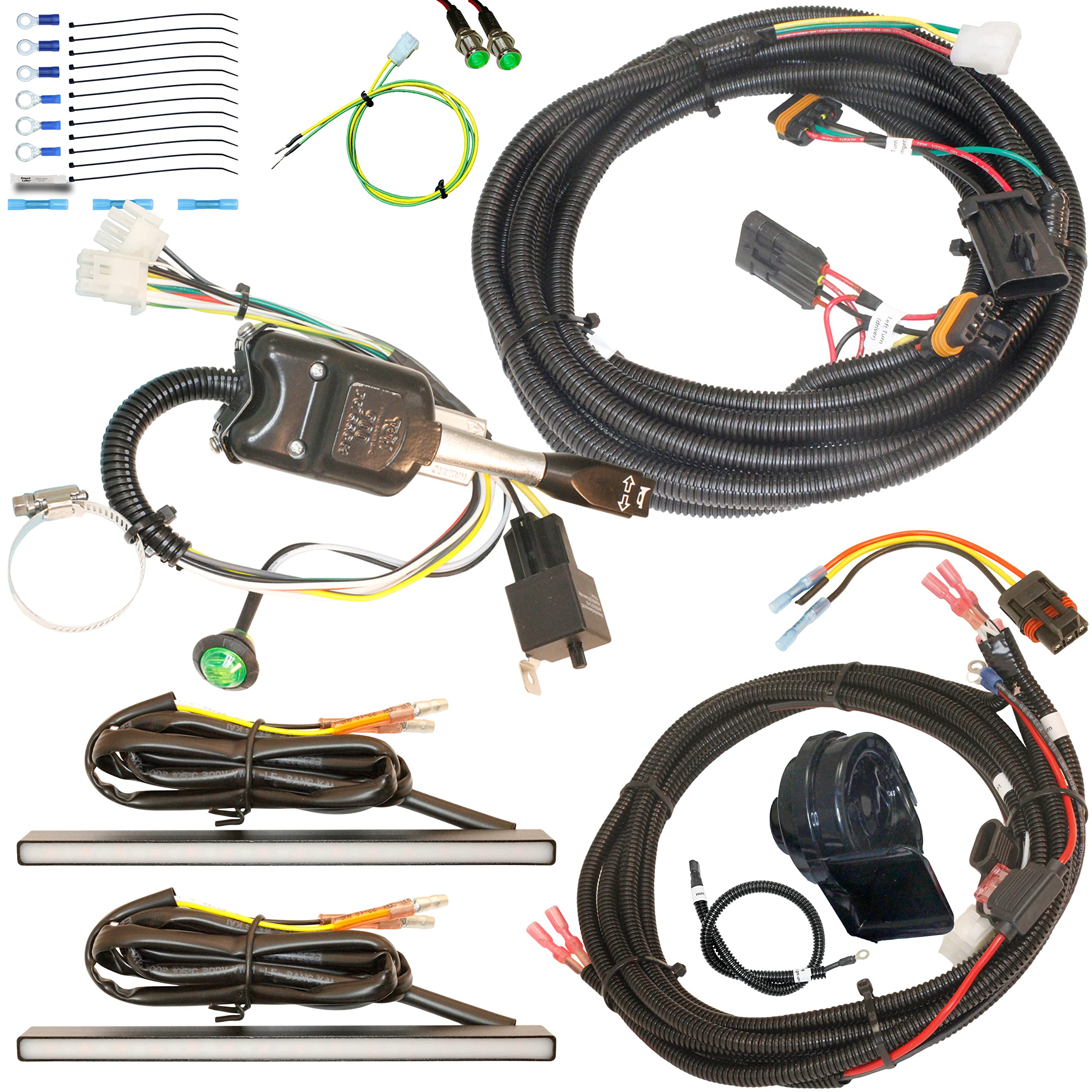 Mcsadventures Street Legal Plug And Play Turn Signal Horn Kit For 14+ Polaris Rzr 1000, 19+ Ranger Xp 1000