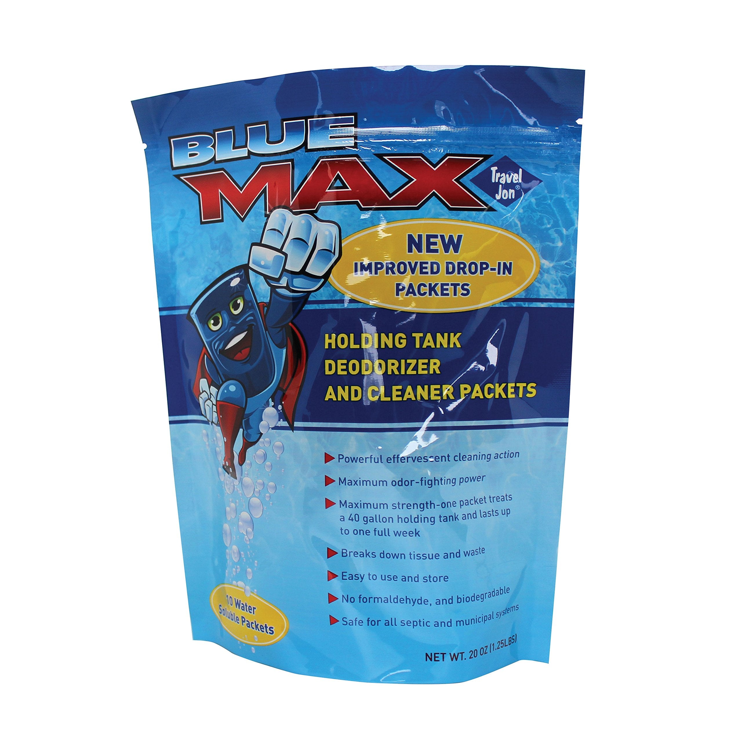 Century Chemical Corporation 20063-CS Travel Jon Blue Max - 10 Packets