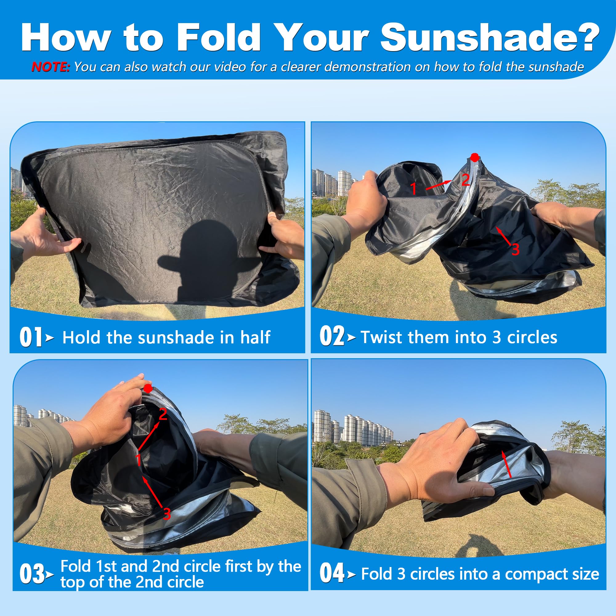 ULROLIT Windshield Sun Shade for 2022 2023 2024 2025 Kia Carnival Accessories, Foldable Window Sunshade Sun Visor Protector, Fro