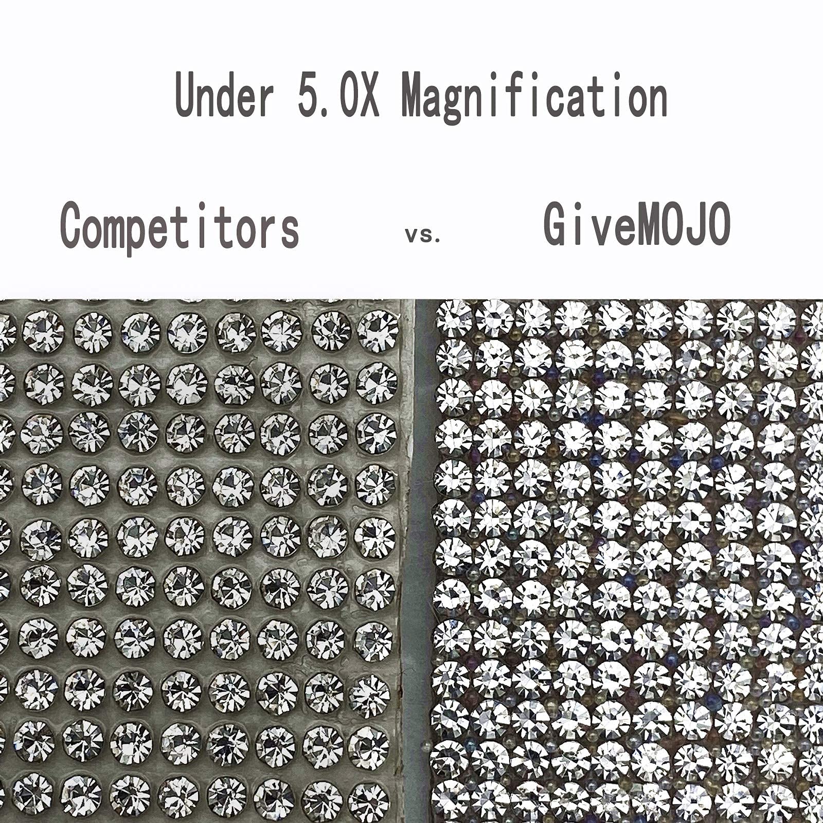 GiveMOJO Silver Bling Alien Car Decal - 4'' Rhinestone Xenomorph Sticker, Waterproof, 4" Tall, 2.5" Wide