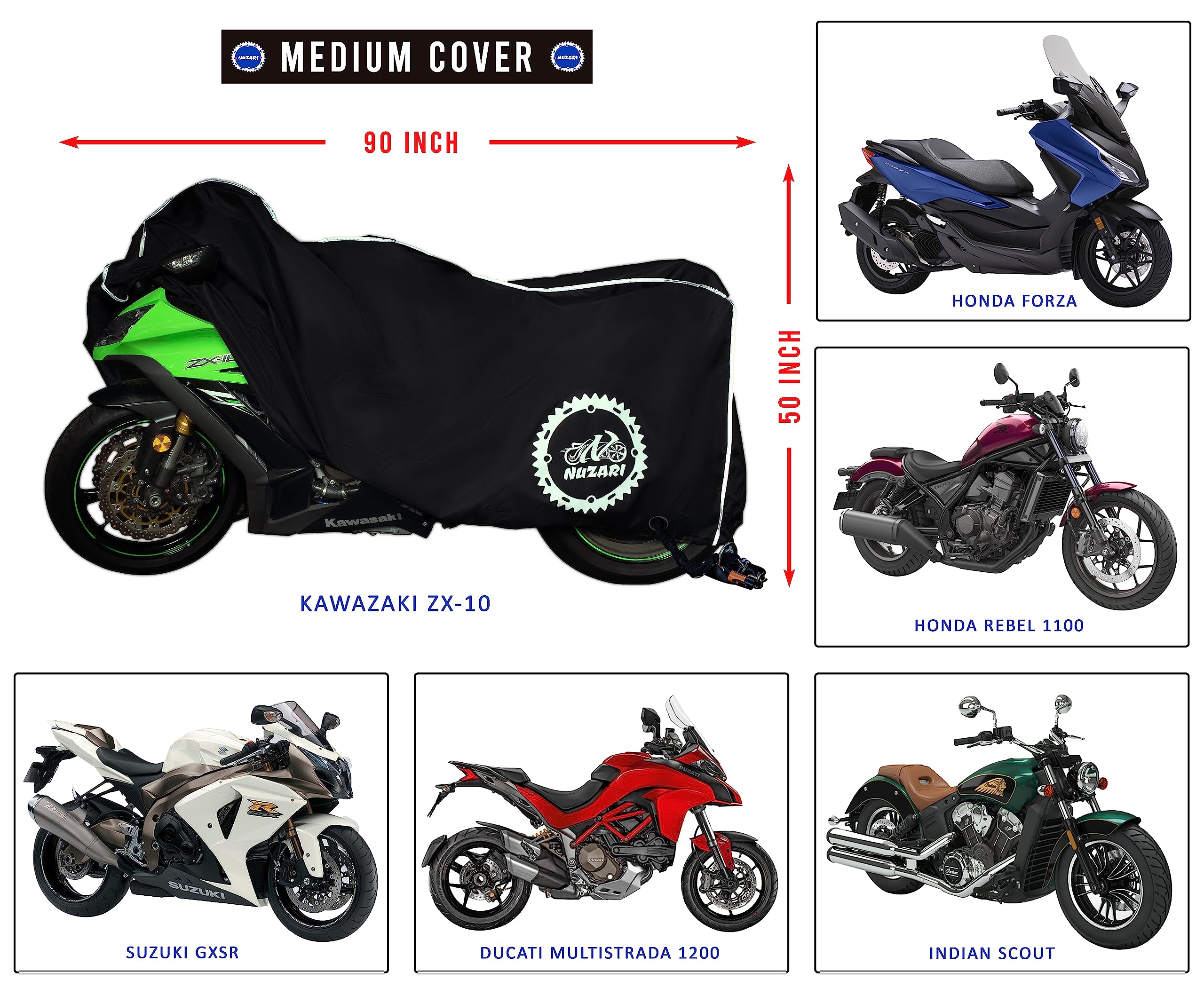 Premium Motorcycle Accessories - Motorcycle Covers Waterproof Outdoor Storage - Powersports Vehicle Covers - Dirt Bike Motorcycl