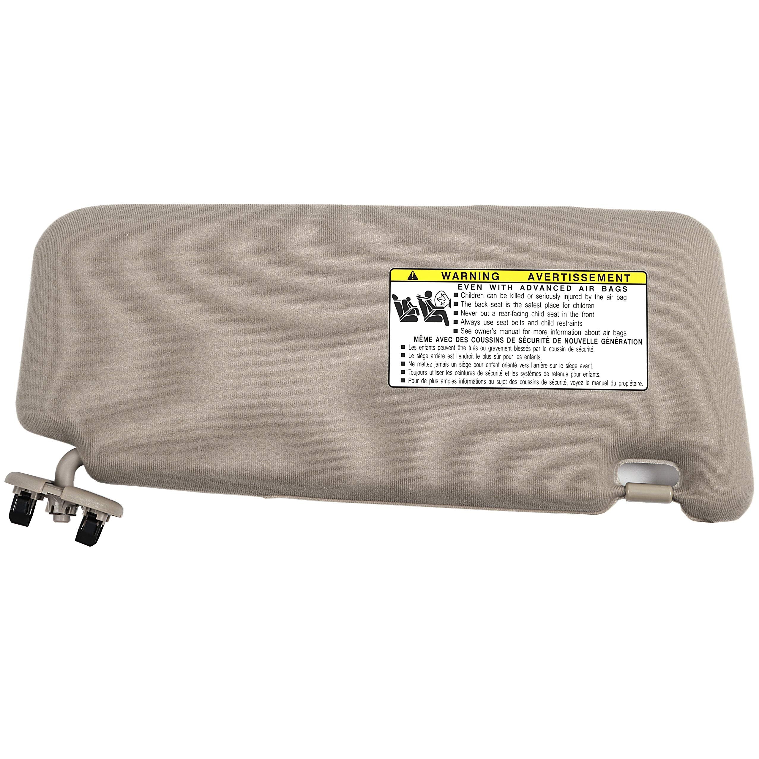 Ezzy Auto Beige Left Driver Side Sun Visor Fit For Toyota Camry Without Sunroof 2007 2008 2009 2010 2011