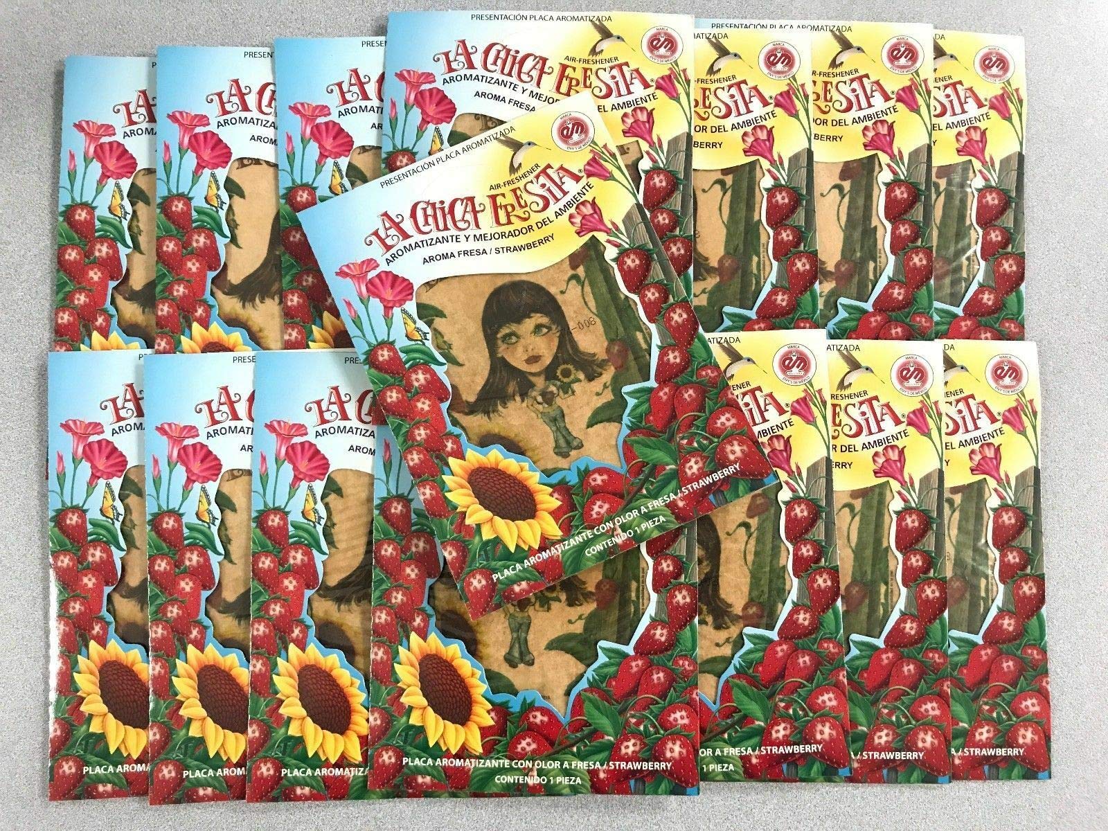 50 Pcs Strawberry La Chica Fresita Air Fresheners Aromatizante Fresa
