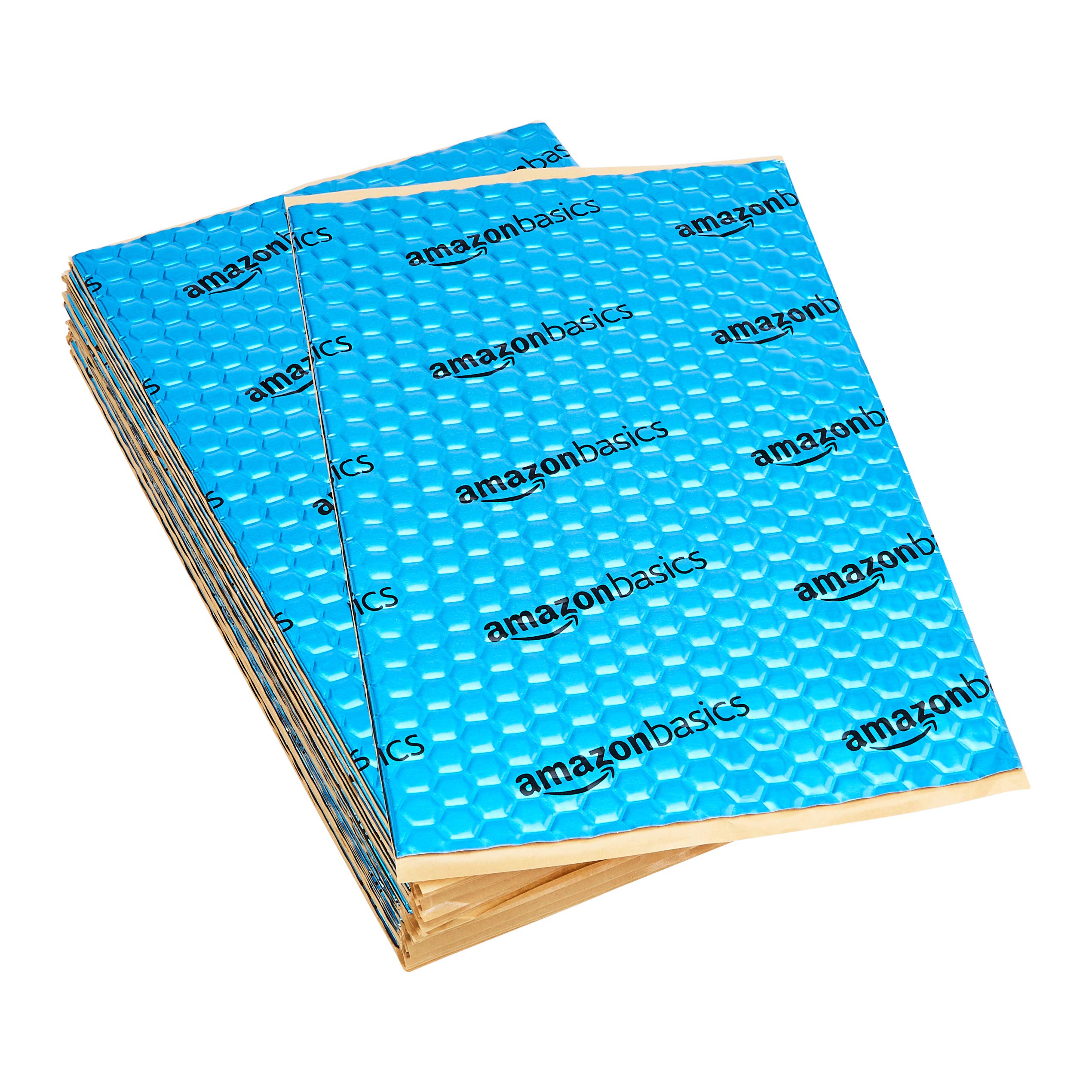 Amazon Basics Car Sound Deadener, Rubber, 18x32 inch, Blue, Model AMZ1902, 9-Piece Set
