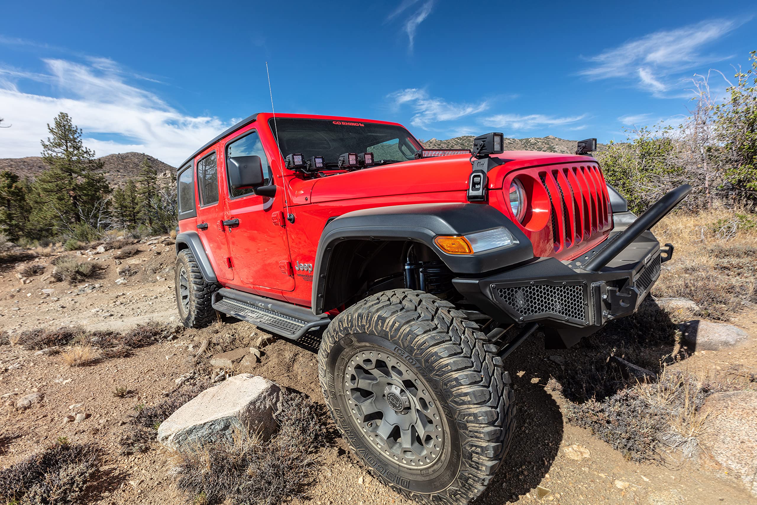 Go Rhino D10073T Dominator Xtreme D1 Side Steps - 73 Long - Boards Only For Jeep 18 Wrangler Jk, Jeep 07-17 Wrangler, Jeep 18-24 Wrangler, Ford 21-24 Bronco (Sport Utility)