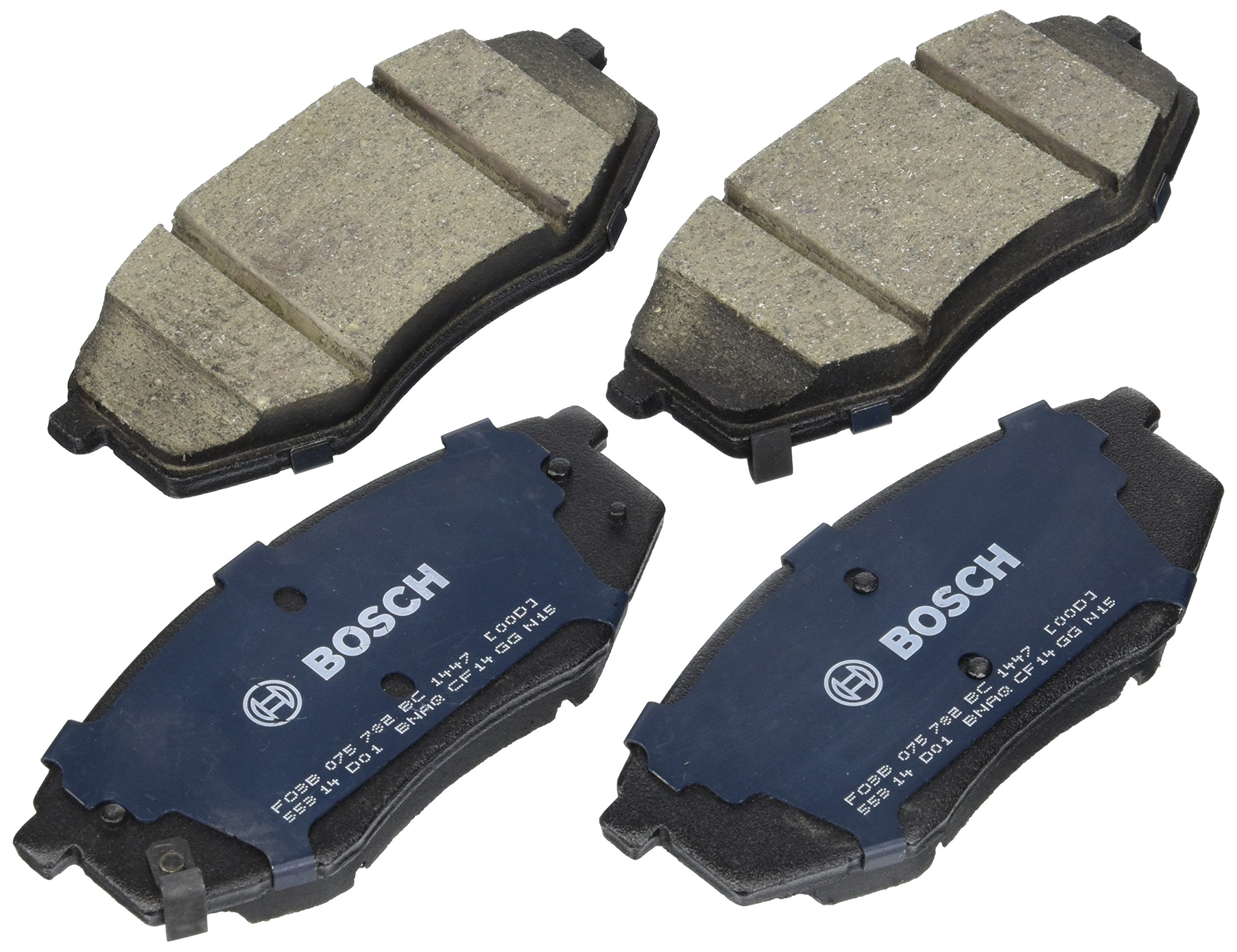 BOSCH BC1447 QuietCast Premium Ceramic Disc Brake Pad Set - Compatible with Select Hyundai Tucson; FRONT