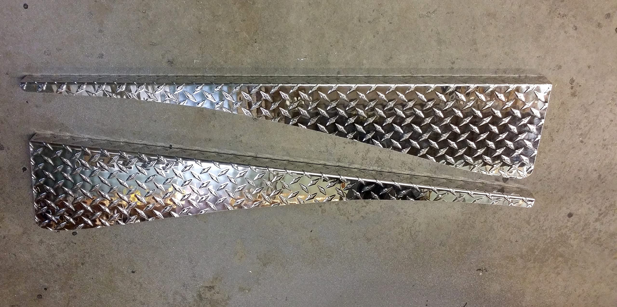 Fits JEEEP WRANGLER TJ DIAMOND PLATE FENDER TOP COVERS WITH 1.5 inch BEND