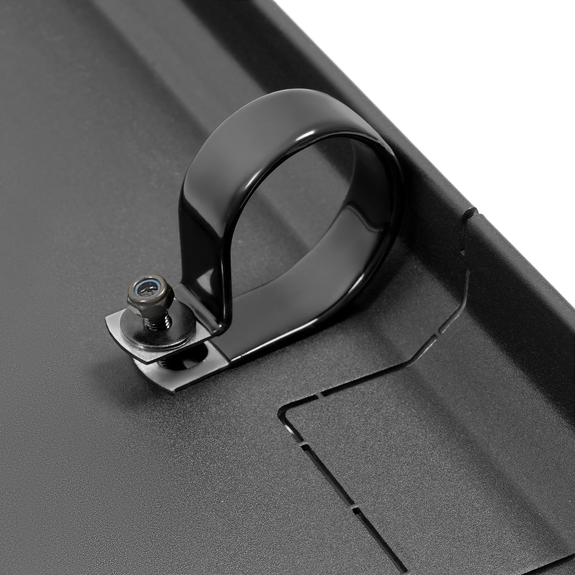 KUAFU Vented Front Glass Windshield for 2015-2025 Honda Pioneer 500/520, Steel Frame, Clear, Black+Clear, Model GO-3937