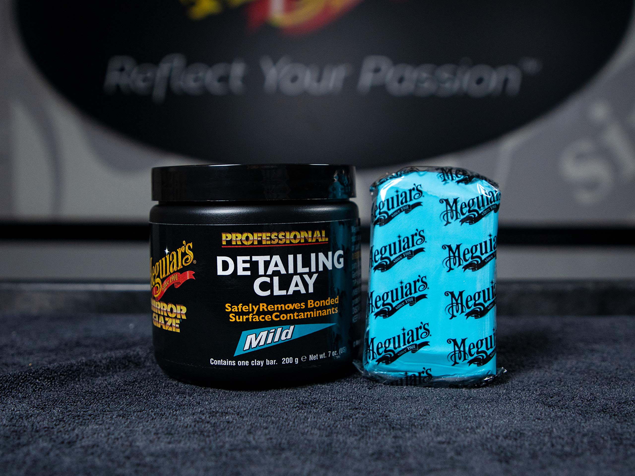 Meguiar's Professional Detailing Clay C2100 - Aggressive 200g Clay Bar for Car Detailing, Safe Paint Prep, Mild Finish