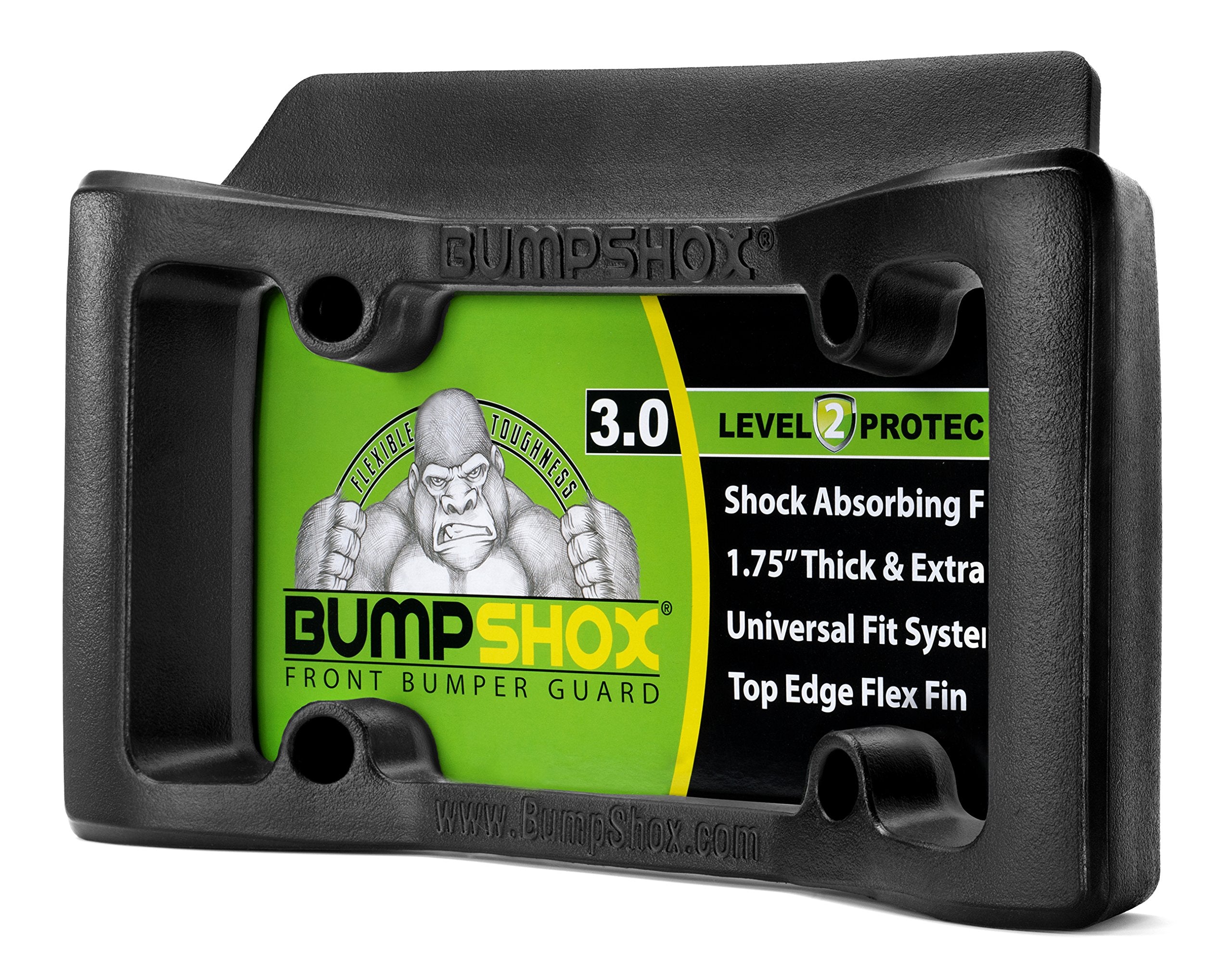BumpShox Front Bumper Guard & Protection Frame - Tough Metal, 1.75" Thick, Model BSX