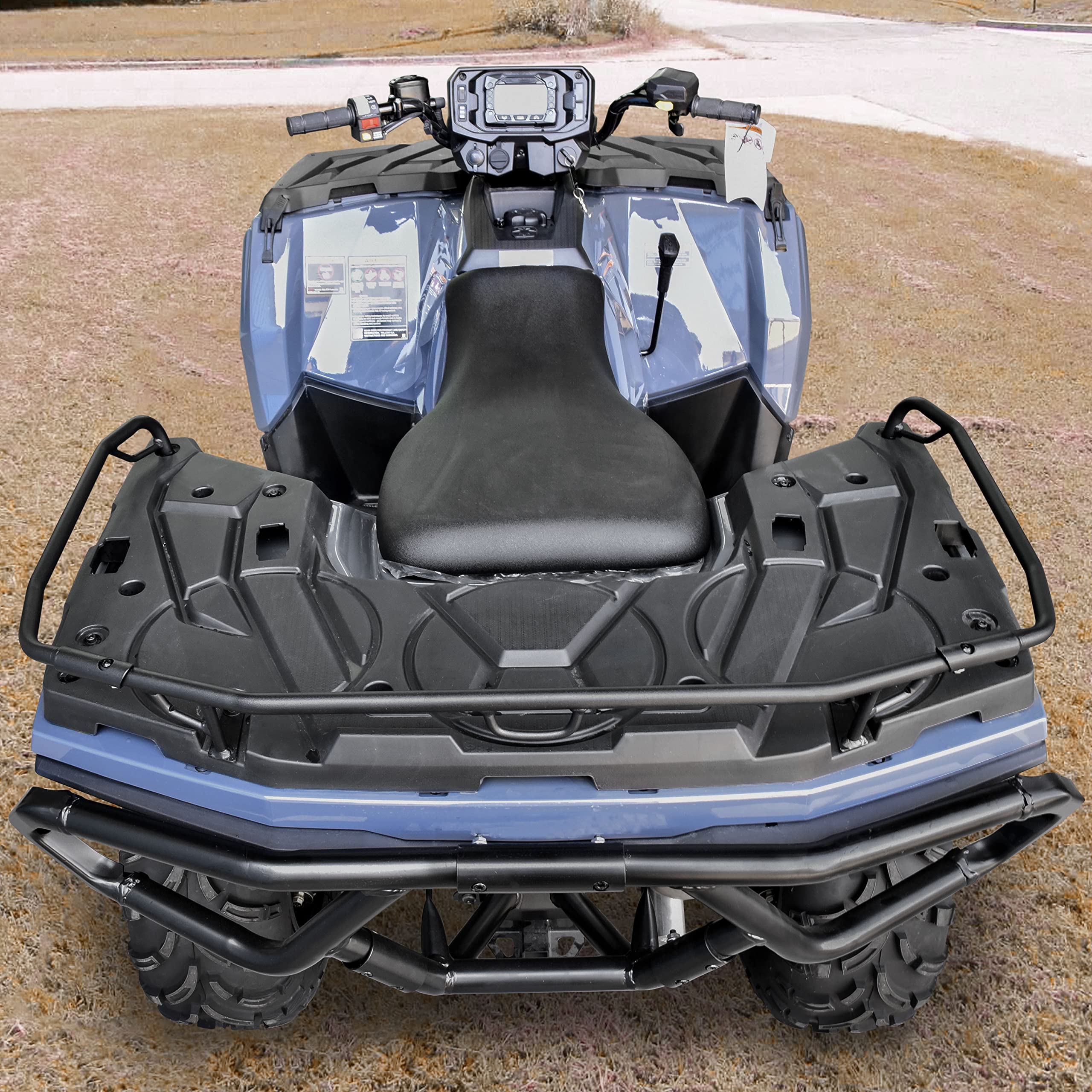 KATIMOTO Rear Bumper for Polaris Sportsman 450/570, Black Alloy Steel Brush Guard, Model KTI-030115-002, 2021-2025 Accessories