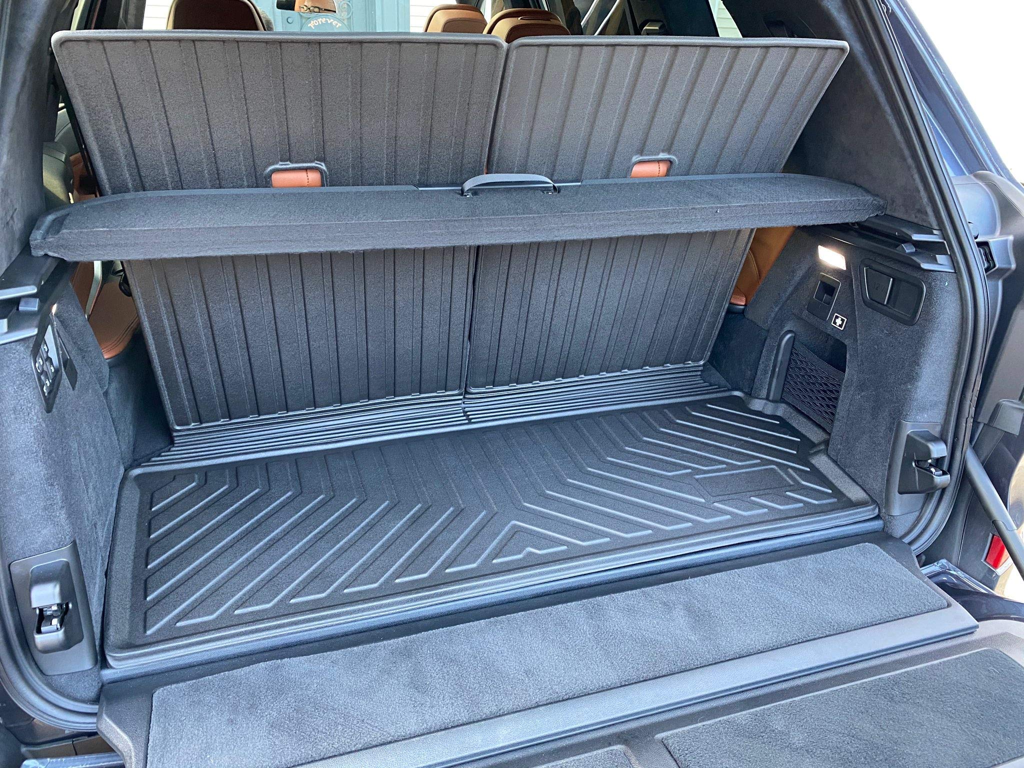 TN TrunkNets Premium Cargo Liner for BMW X7 (2019-2025) - Black TPE Trunk Mat - Custom Fit, Easy-to-Wash, All-Season Protection