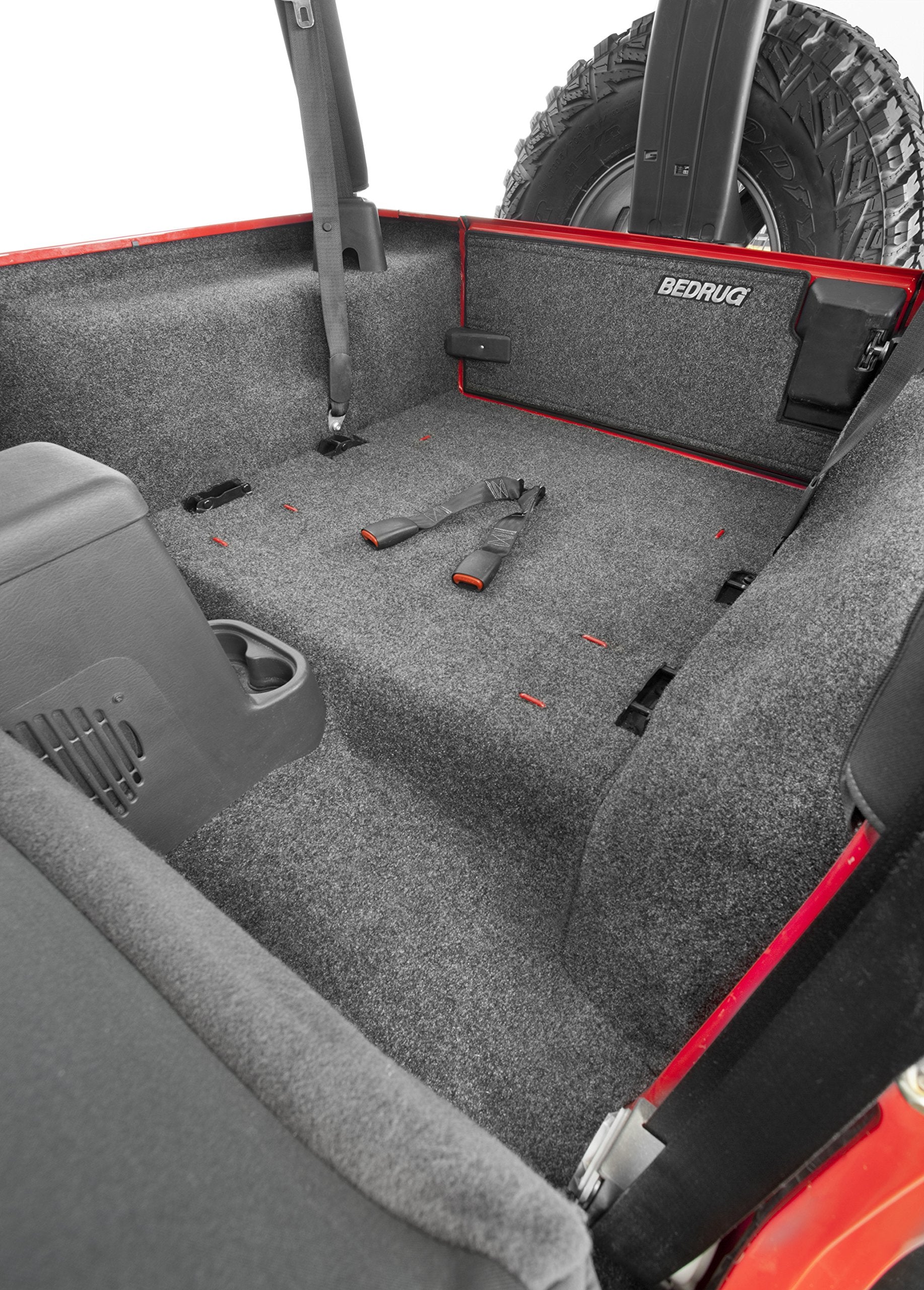 Bedrug - Jeep Cargo Kit | 1997 - 2006 Jeep Wrangler Tj, Cargo Liner W/ Tailgate Liner | Grey - 4 Pc. | Brtj97R