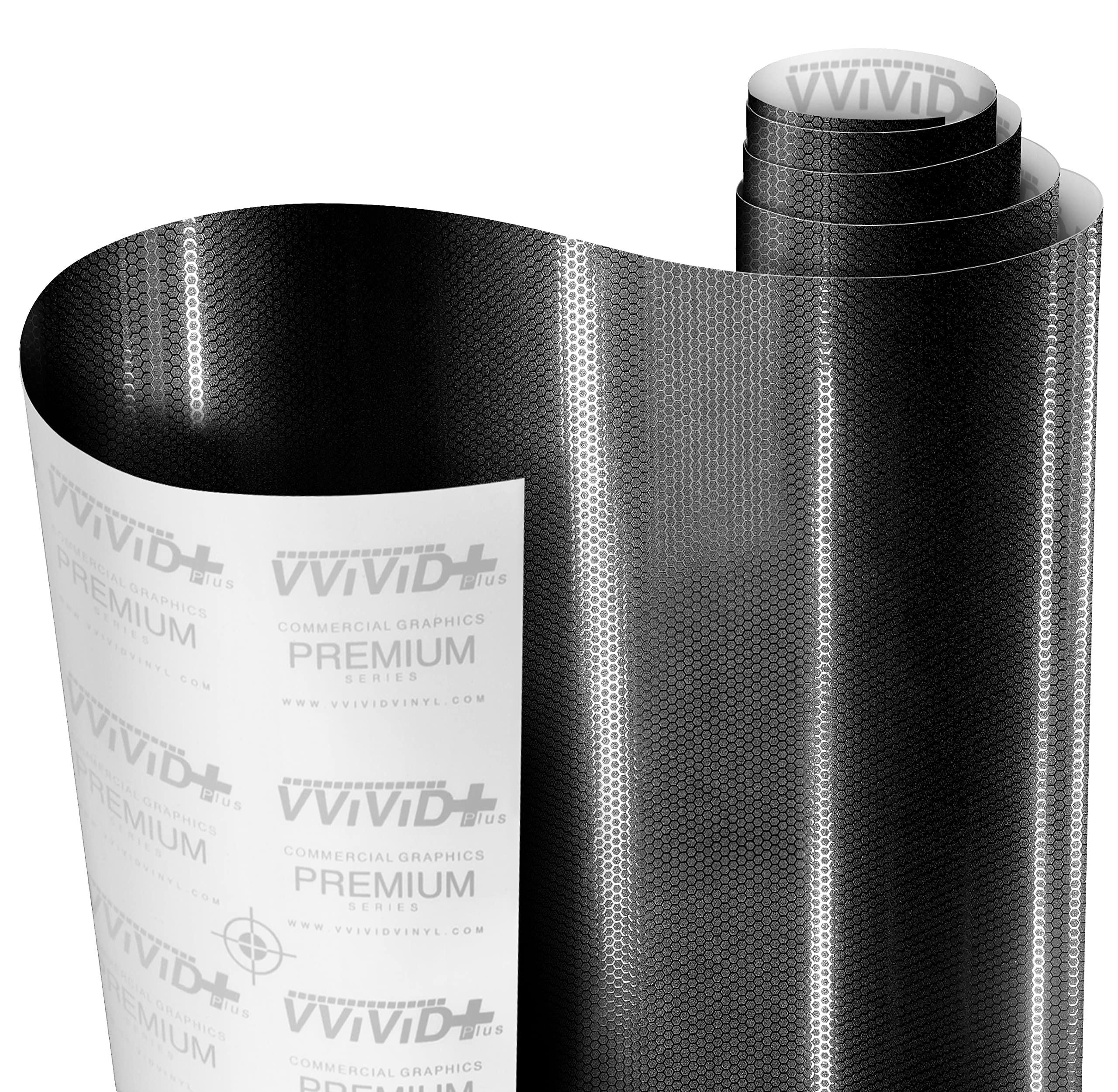 VViViD+ Honeycomb Matte Black Small Pattern Car Wrap Vinyl (25ft x 5ft)