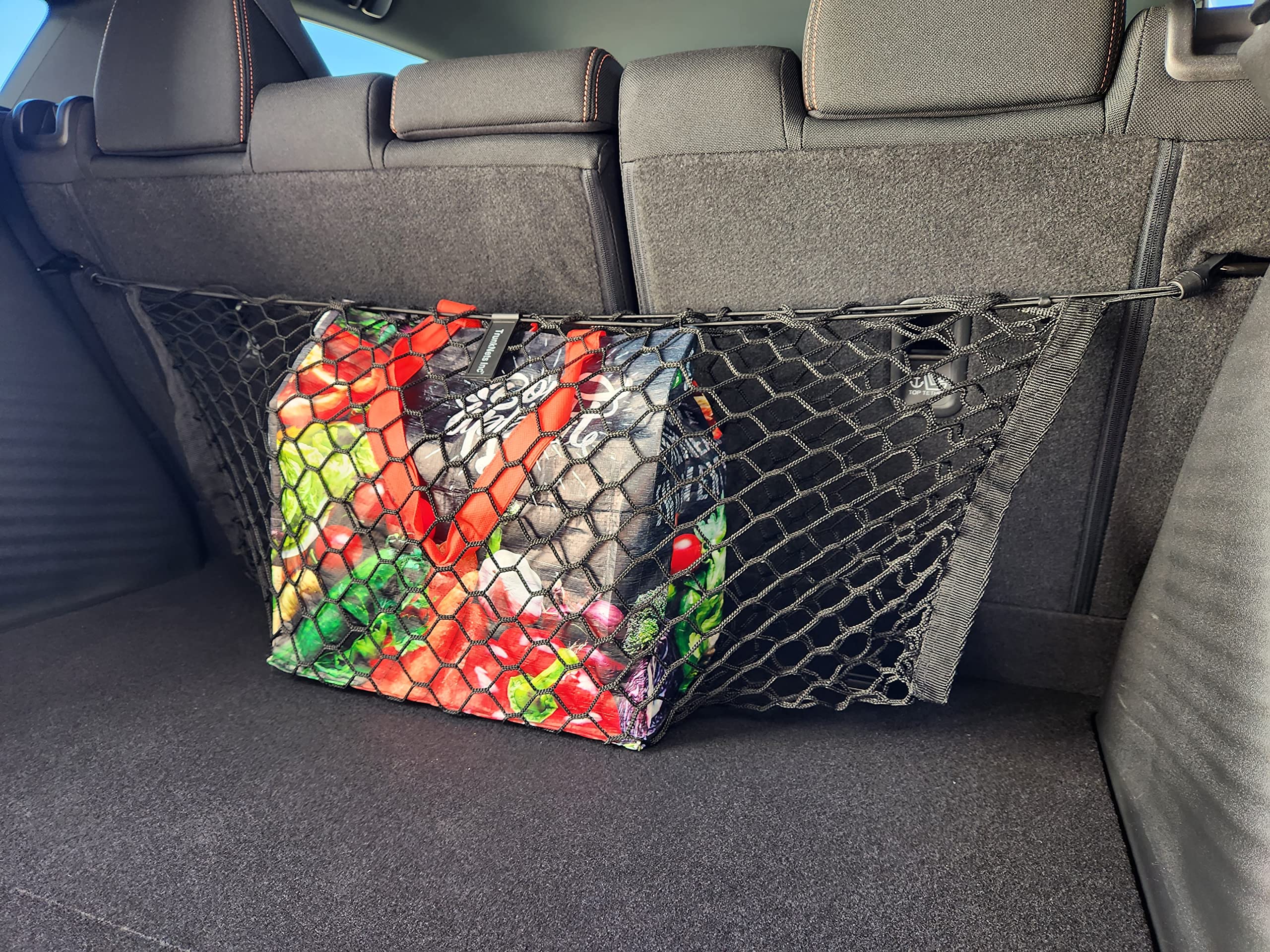 Back Seat Style Automotive Elastic Trunk Mesh Cargo Net for Honda HRV LX Sport EX-L 2023-2025 - Premium Trunk Organizer and Stor