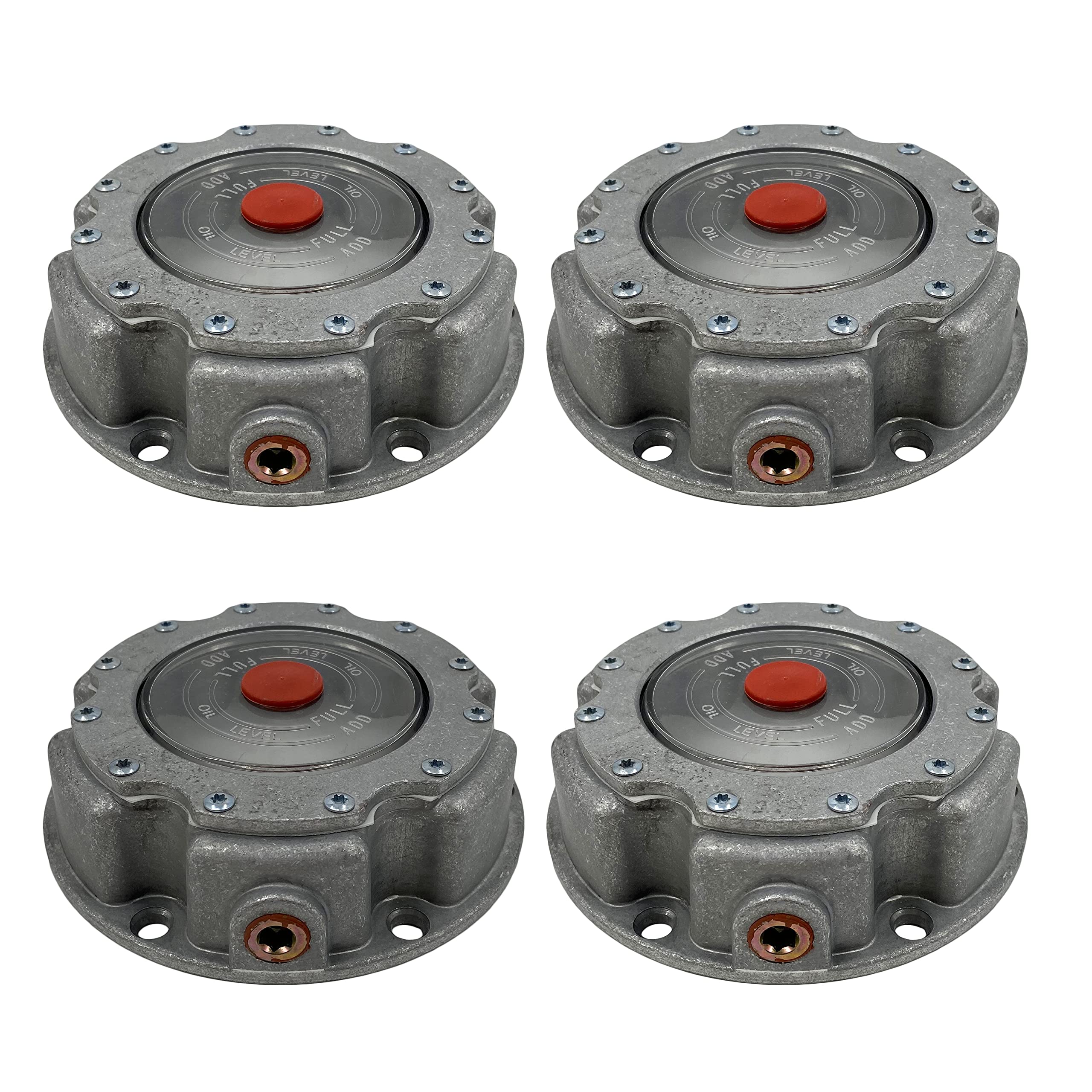 Torque 3434249 Aluminum Hub Cap For Steer Axle (Replaces Stemco 343-4249, Skf 1703,1753)