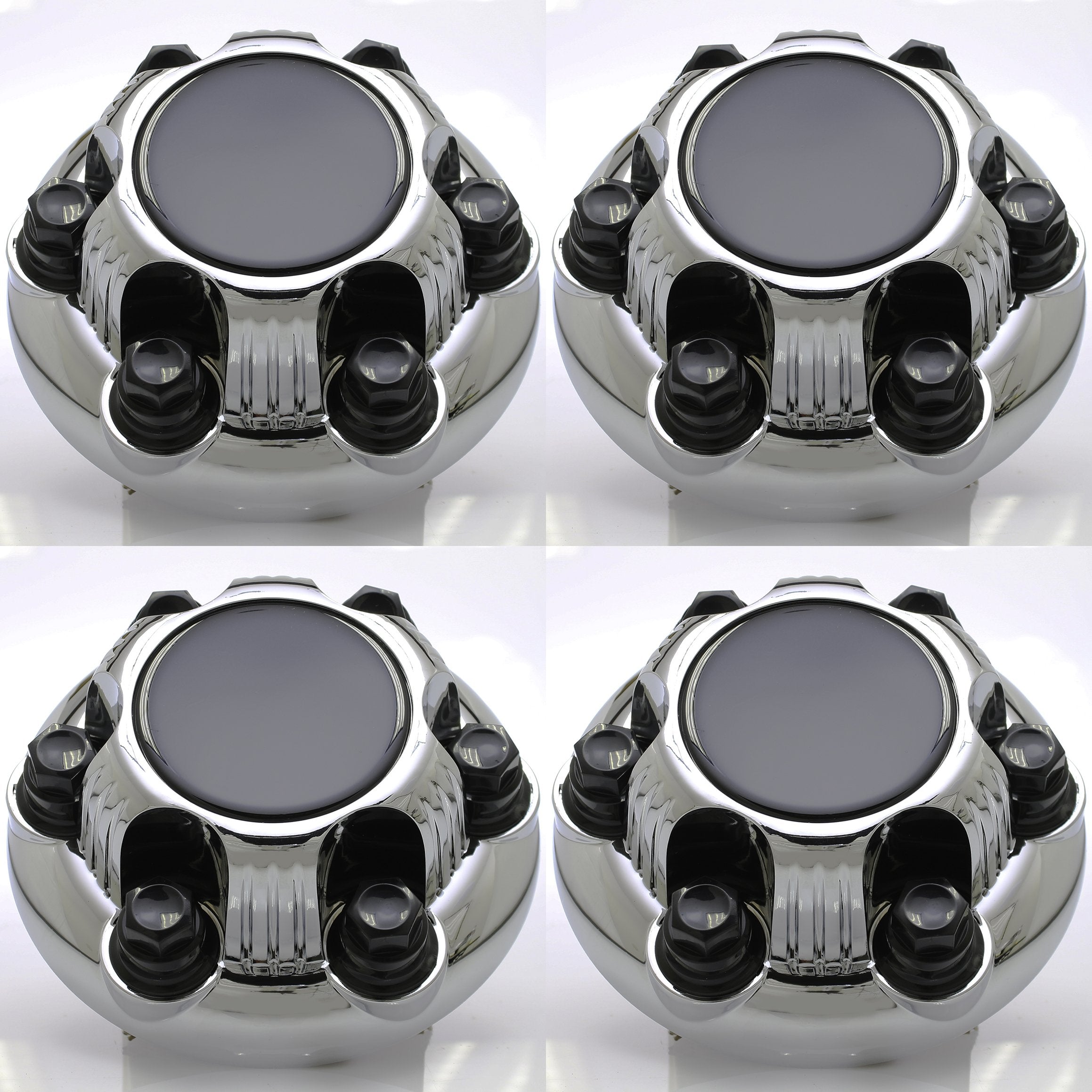 Set of 4 Replacement Aftermarket Center Caps Hub Cover (Fits Chevy & GMC Only 6 Lug Wheels) 16'' & 17'' Inch Wheel - Part Number
